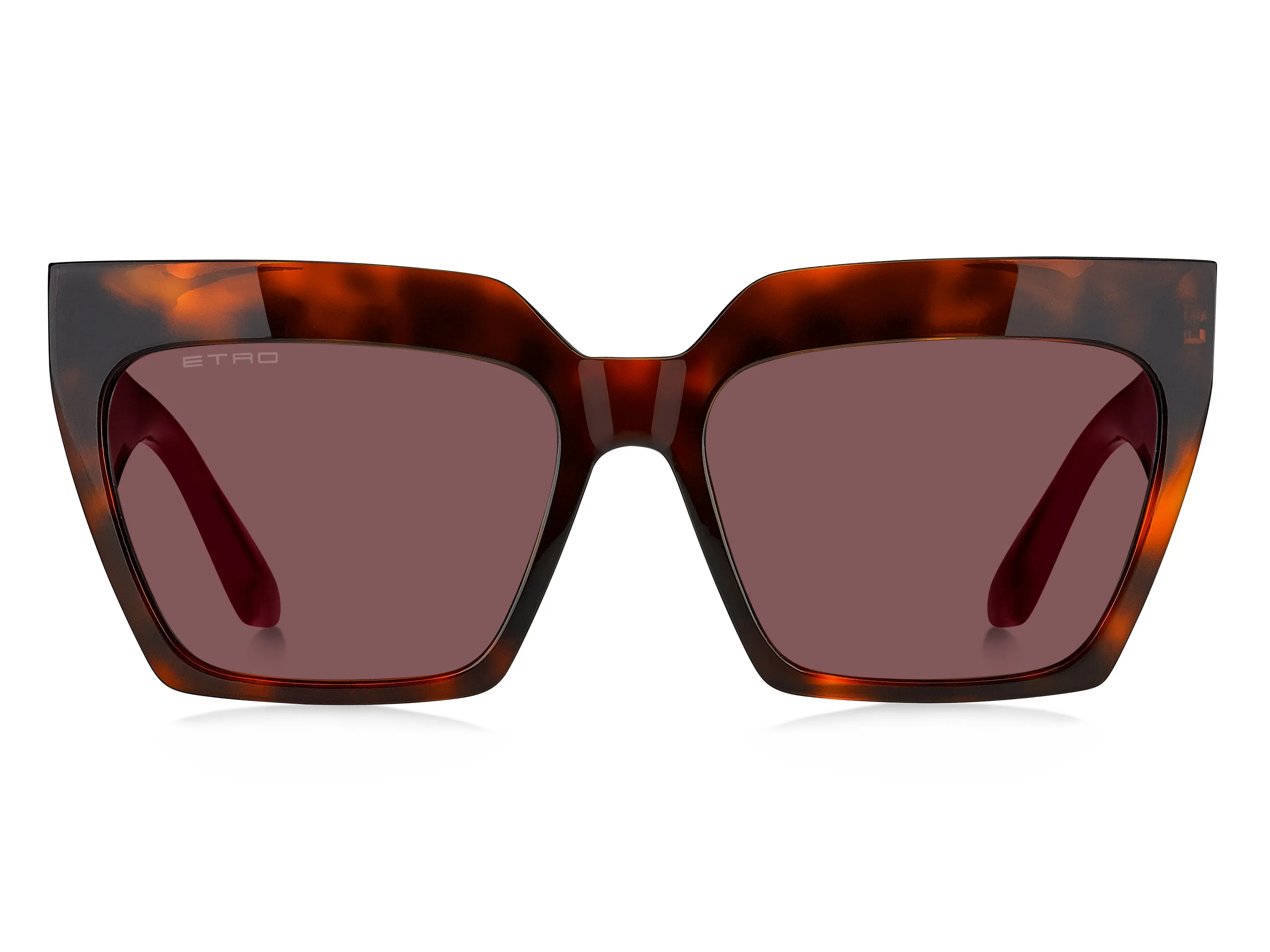 ETRO ETRO 0001/S 086/U1 Occhiali da sole Acetato Havana Rosa Squadrata Normale - immagine 2