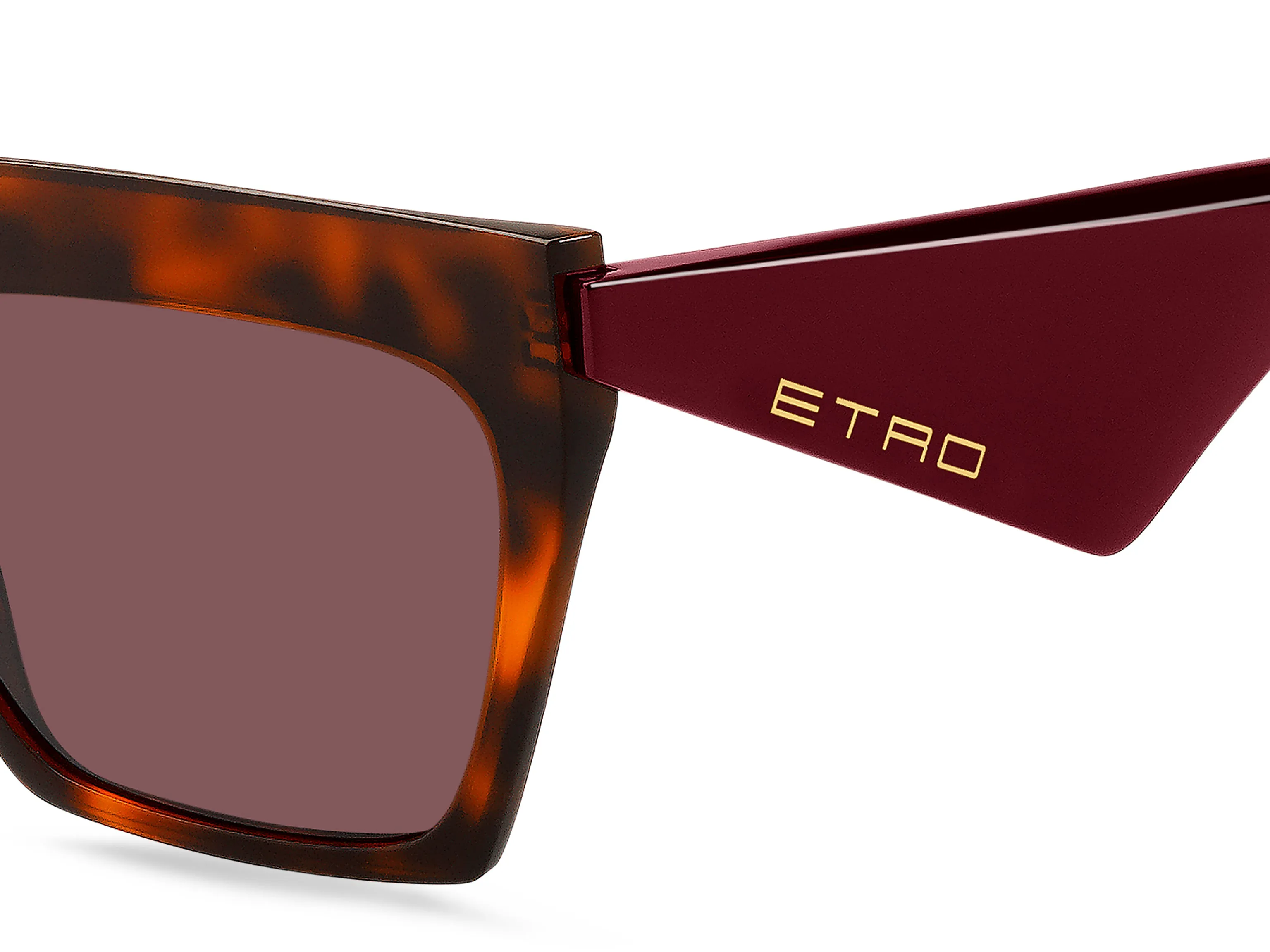 ETRO ETRO 0001/S 086/U1 Occhiali da sole Acetato Havana Rosa Squadrata Normale - immagine 3