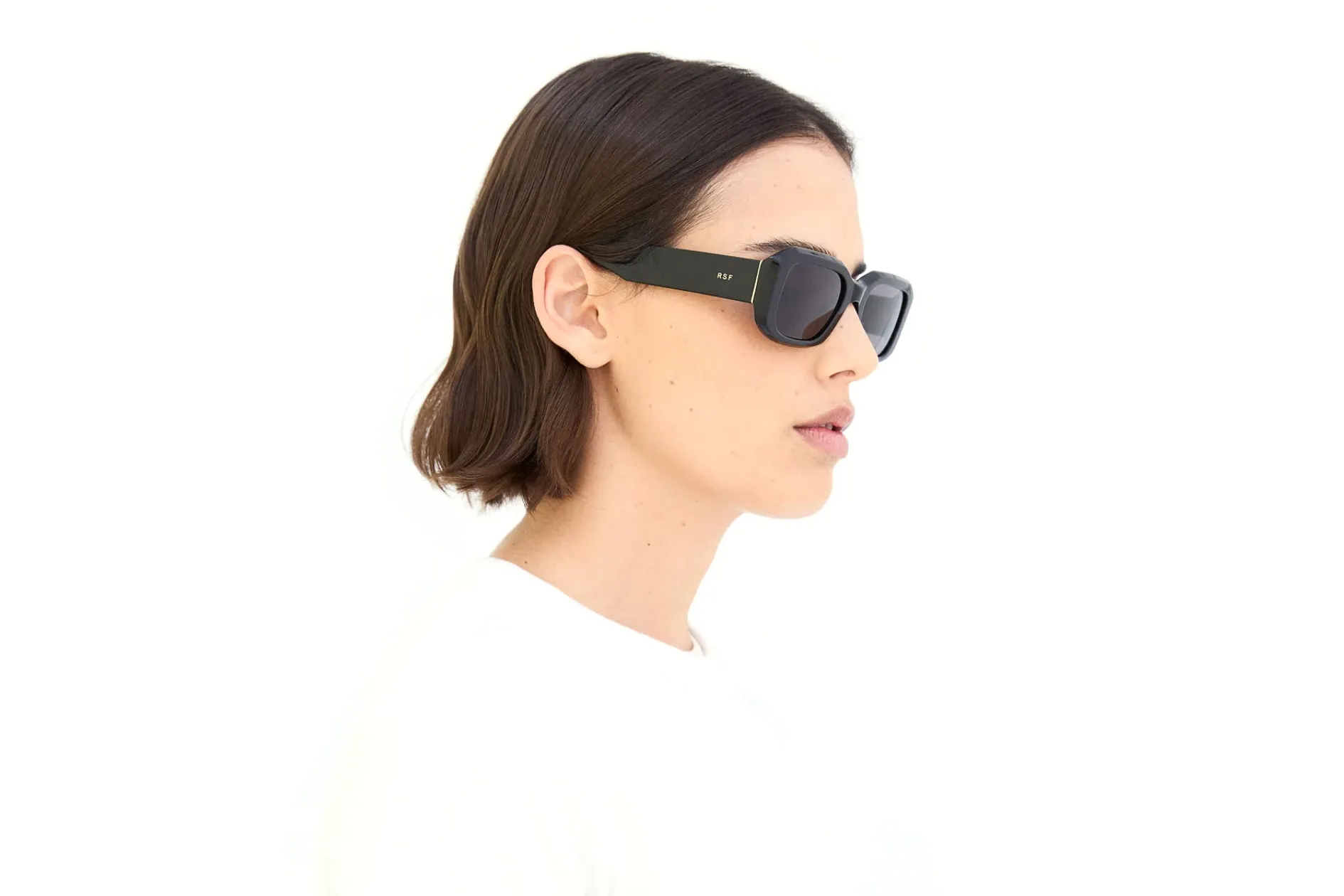 Retrosuperfuture 5IM SAGRADO BLACK Occhiali da sole Acetato Nero Nero Squadrata Normale - immagine 4
