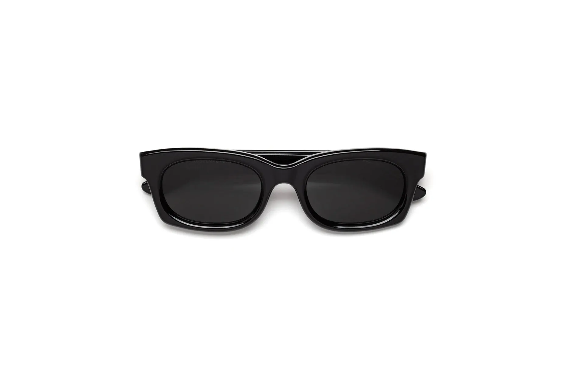 Retrosuperfuture B5B AMBOS BLACK Occhiali da sole Acetato Nero Grigio Squadrata Normale - immagine 2