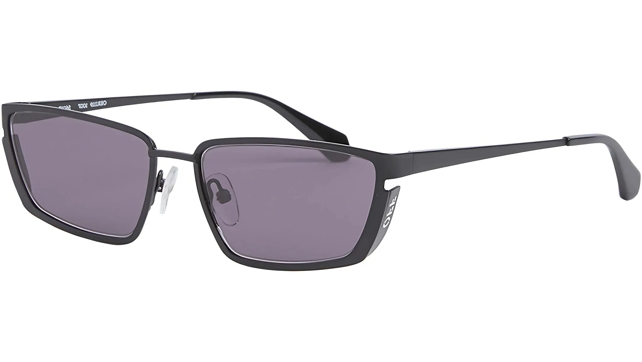 Off-White Unisex OERI119 Richfield 1007 black Occhiali da sole Metallo Nero Grigio Squadrata Normale - immagine 1
