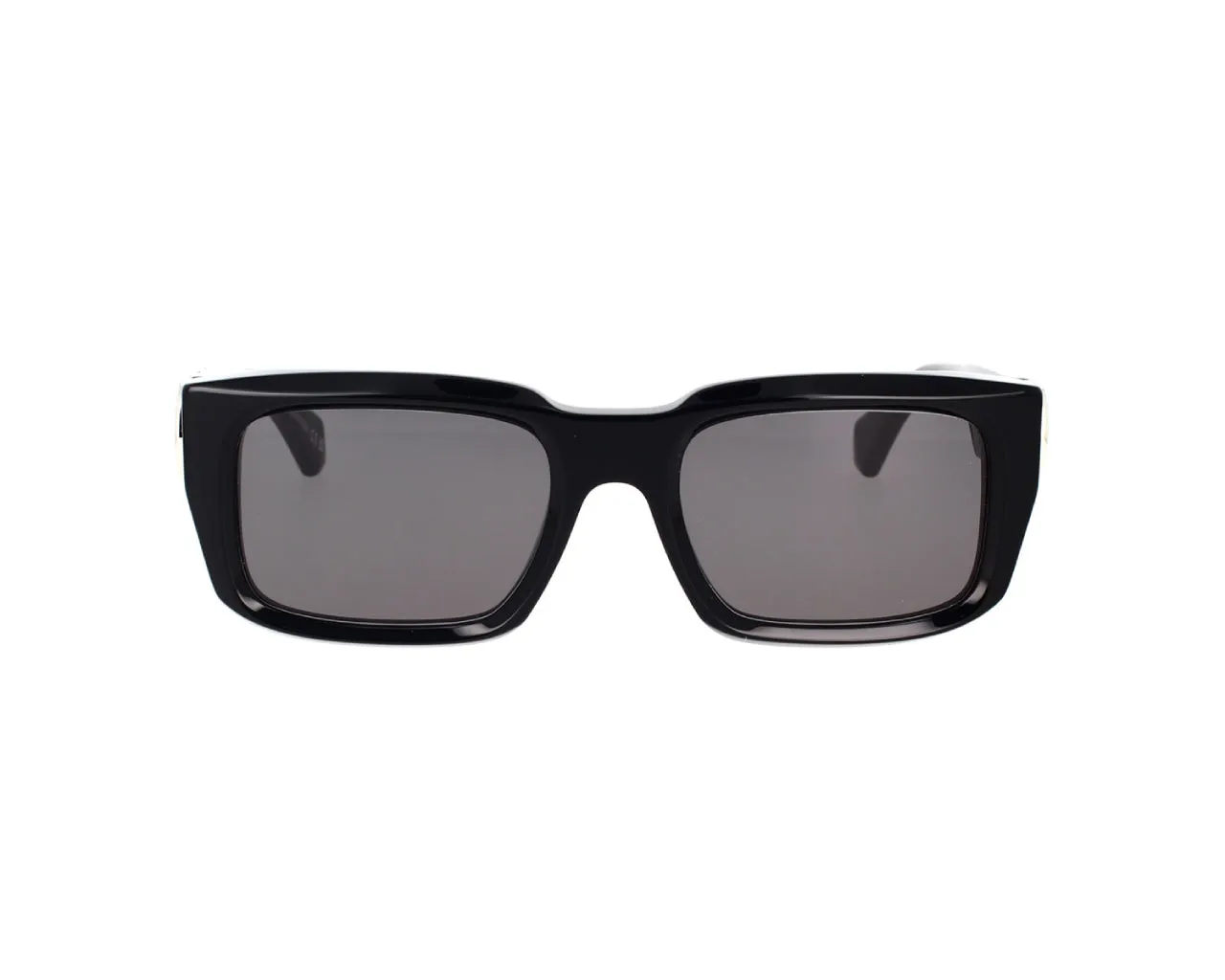 Off-White Unisex OERI125 Hays 1007 black dark grey Occhiali da sole Acetato Nero Grigio Squadrata Normale - immagine 2