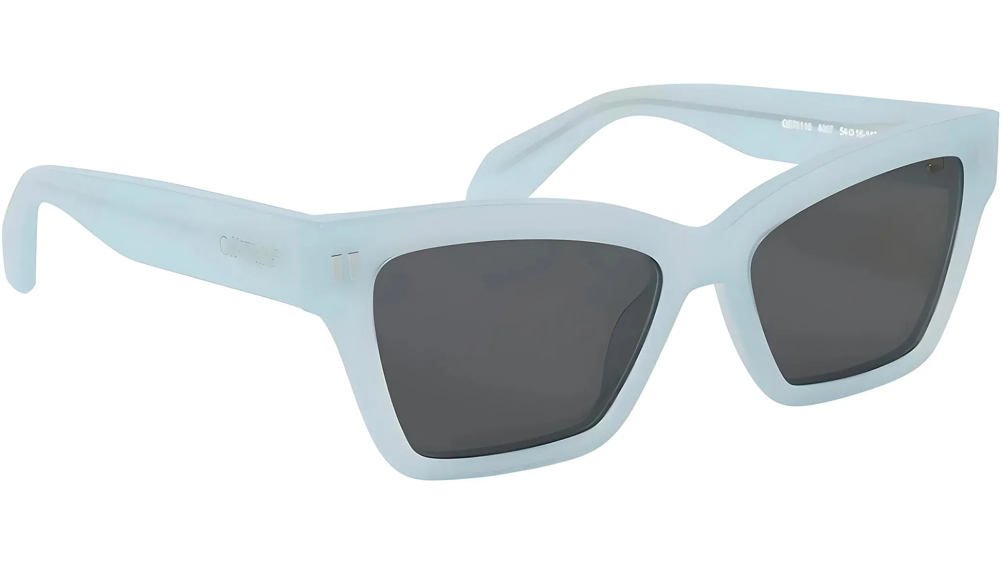 Off-White Unisex OERI110 Cincinnati 4007 ligh blue Occhiali da sole Acetato Azzurro Grigio Squadrata - immagine 2