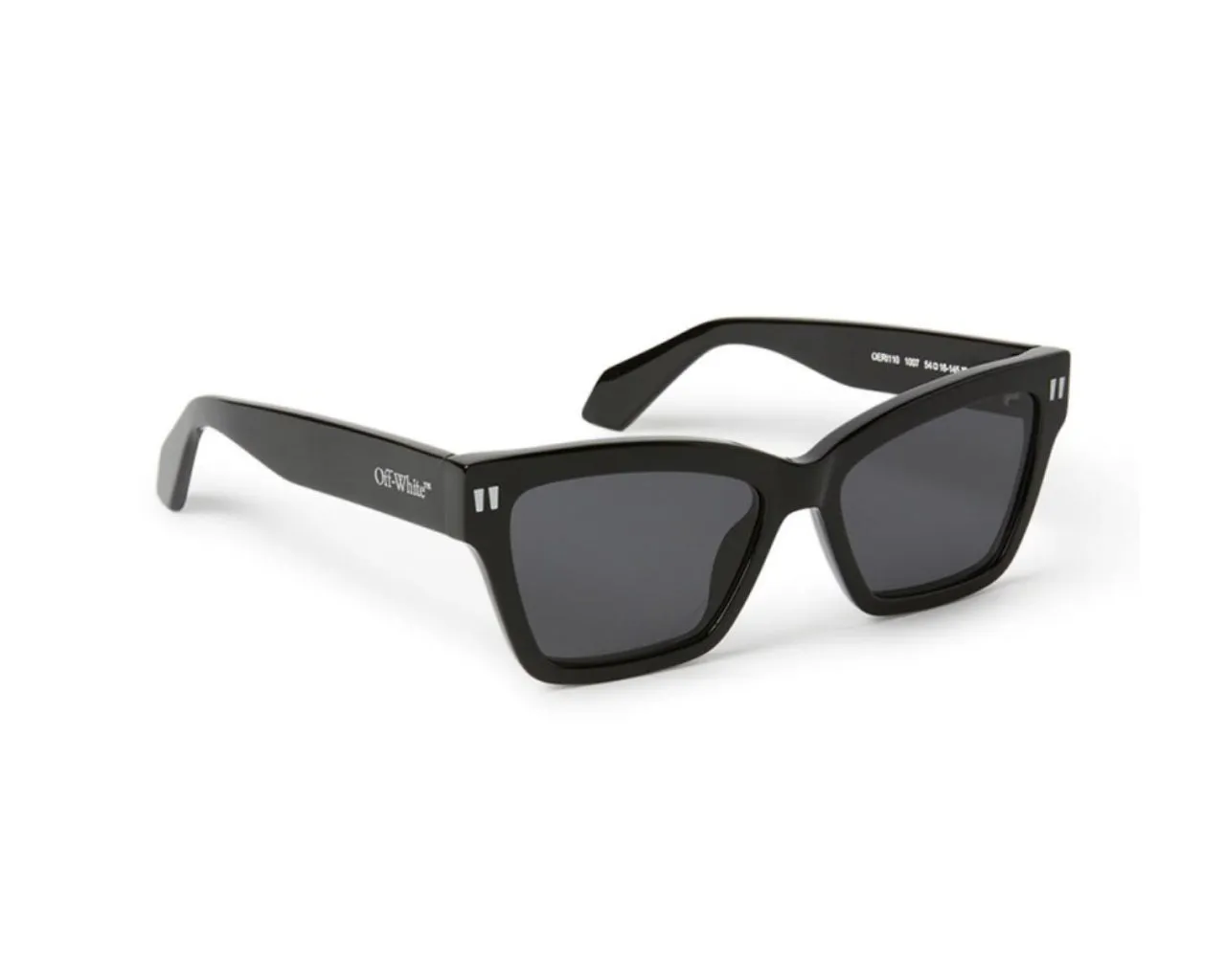 Off-White Unisex OERI110 Cincinnati 1007 black Occhiali da sole Acetato Nero Grigio Squadrata - immagine 2