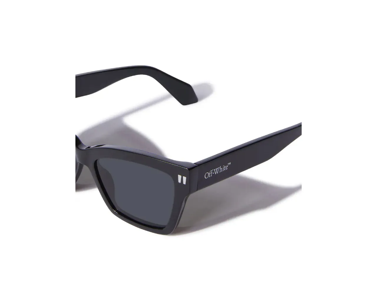 Off-White Unisex OERI110 Cincinnati 1007 black Occhiali da sole Acetato Nero Grigio Squadrata - immagine 3