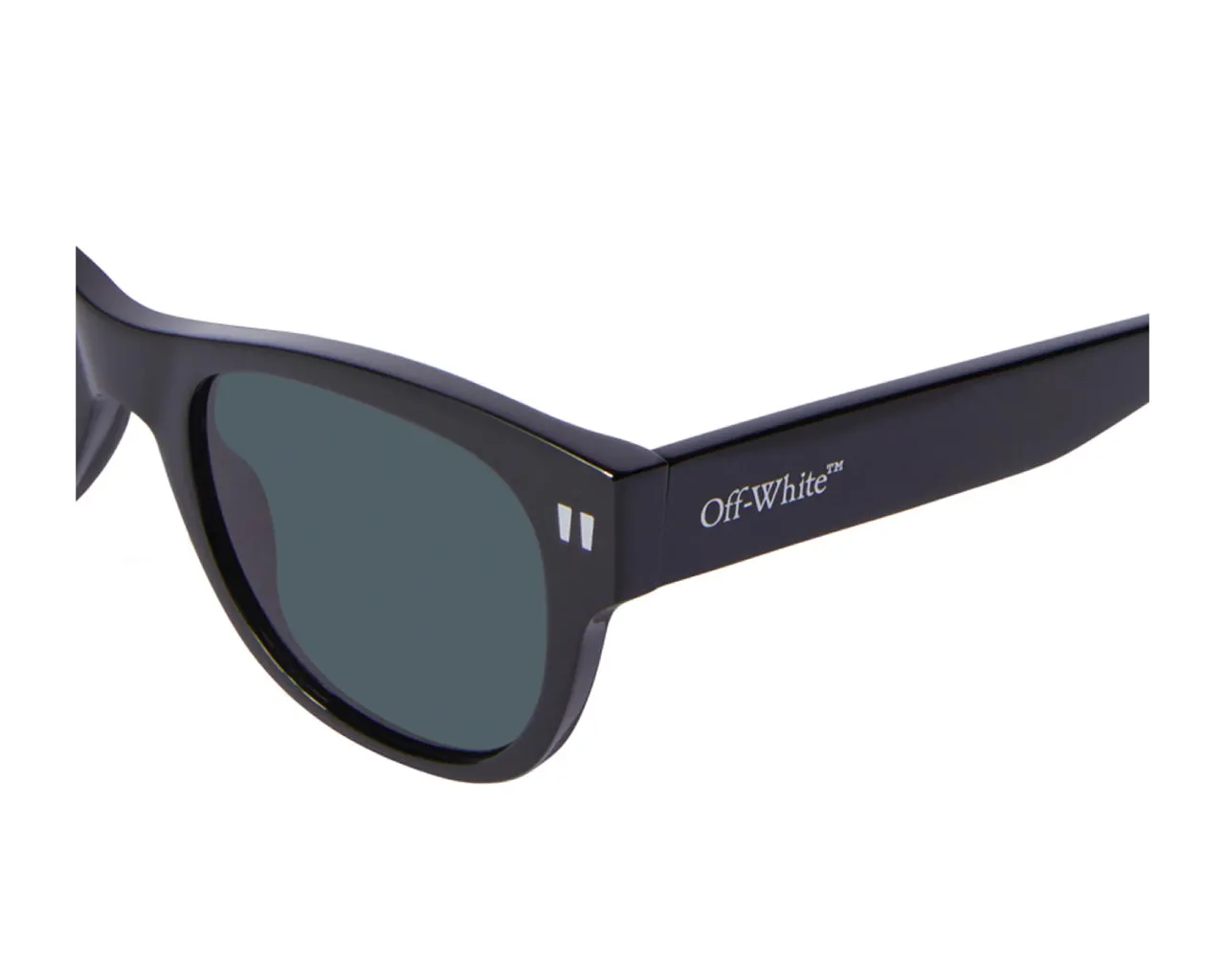 Off-White Unisex OERI107 Moab 1007 black Occhiali da sole Acetato Nero Grigio Rotonda Normale - immagine 3