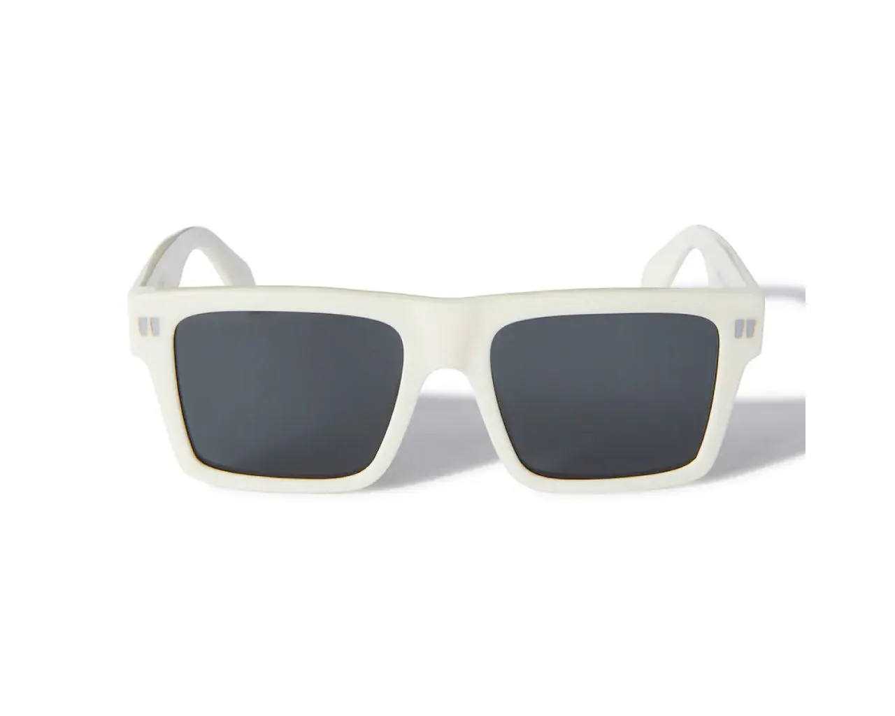 Off-White Unisex OERI109 Lawton 0107 white Occhiali da sole Acetato Bianco Grigio Squadrata Normale - immagine 1
