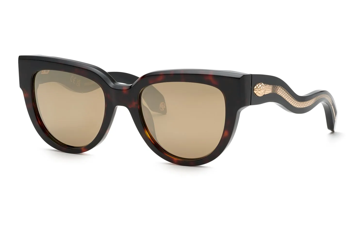 Roberto Cavalli Roberto Cavalli SRC054 743G Occhiali da sole Marrone Specchiato - immagine 1