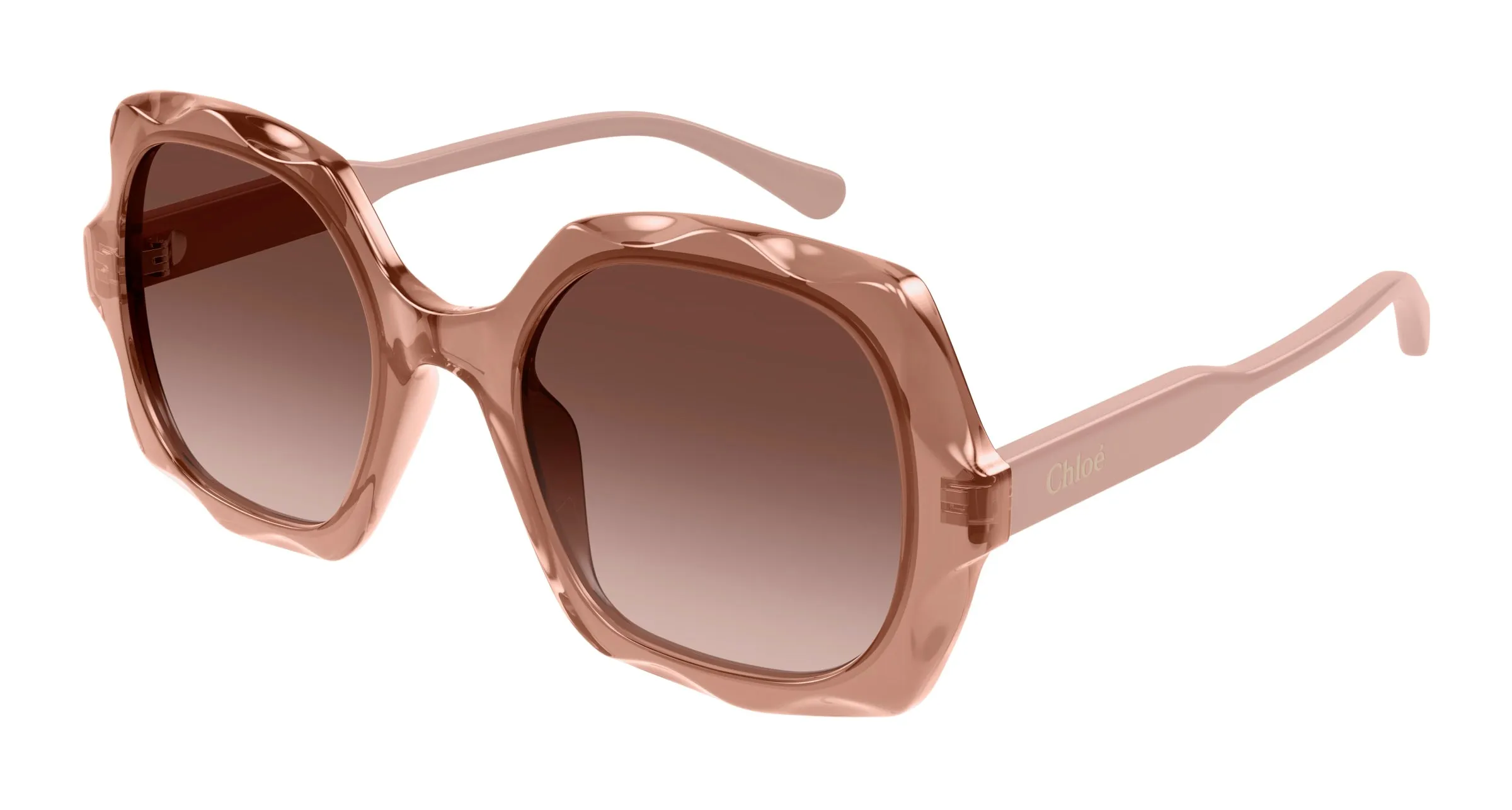Chloé CH0226S 003 Occhiali da sole Acetato Marrone Rame Squadrata - immagine 1