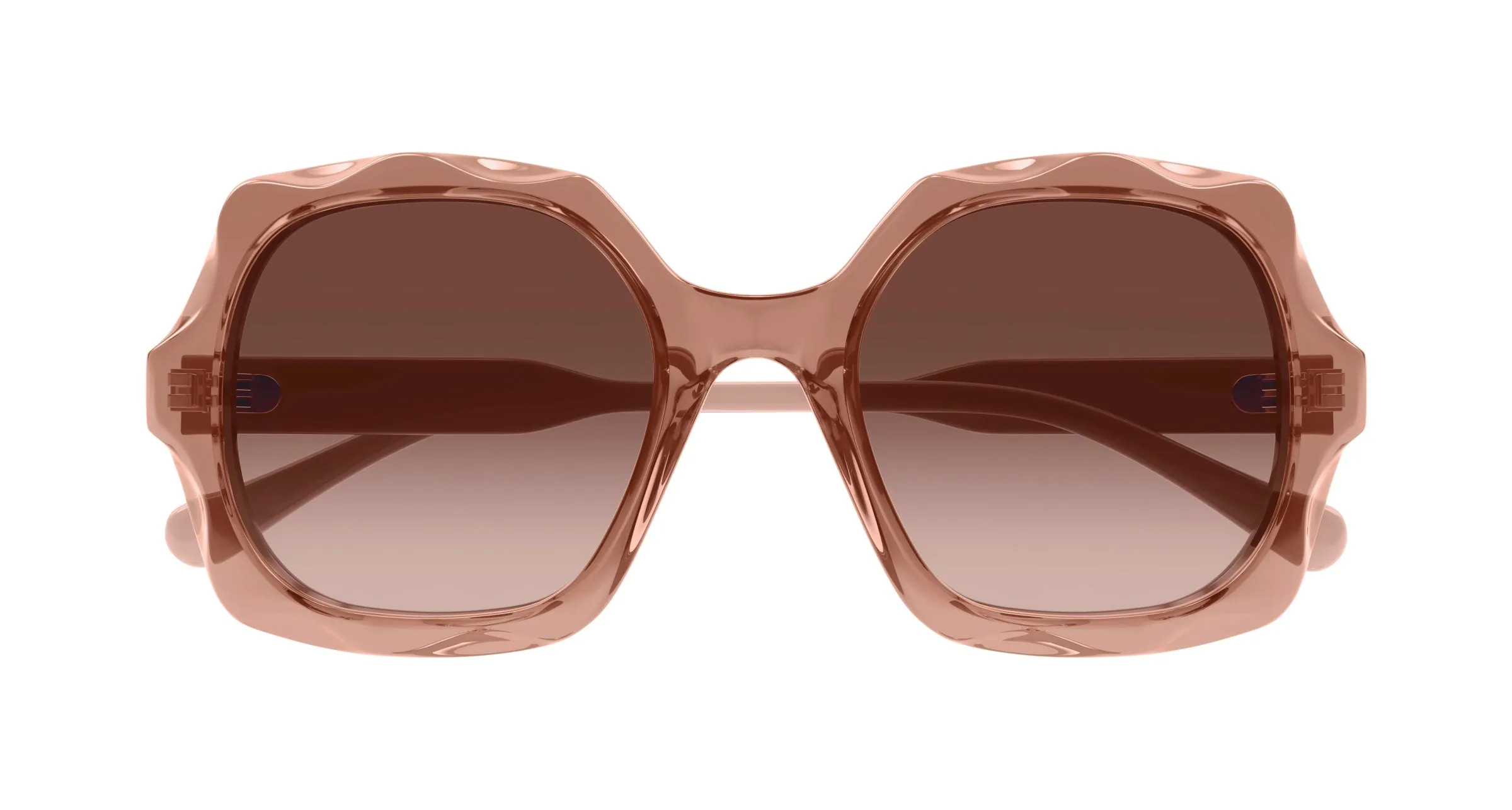 Chloé CH0226S 003 Occhiali da sole Acetato Marrone Rame Squadrata - immagine 2