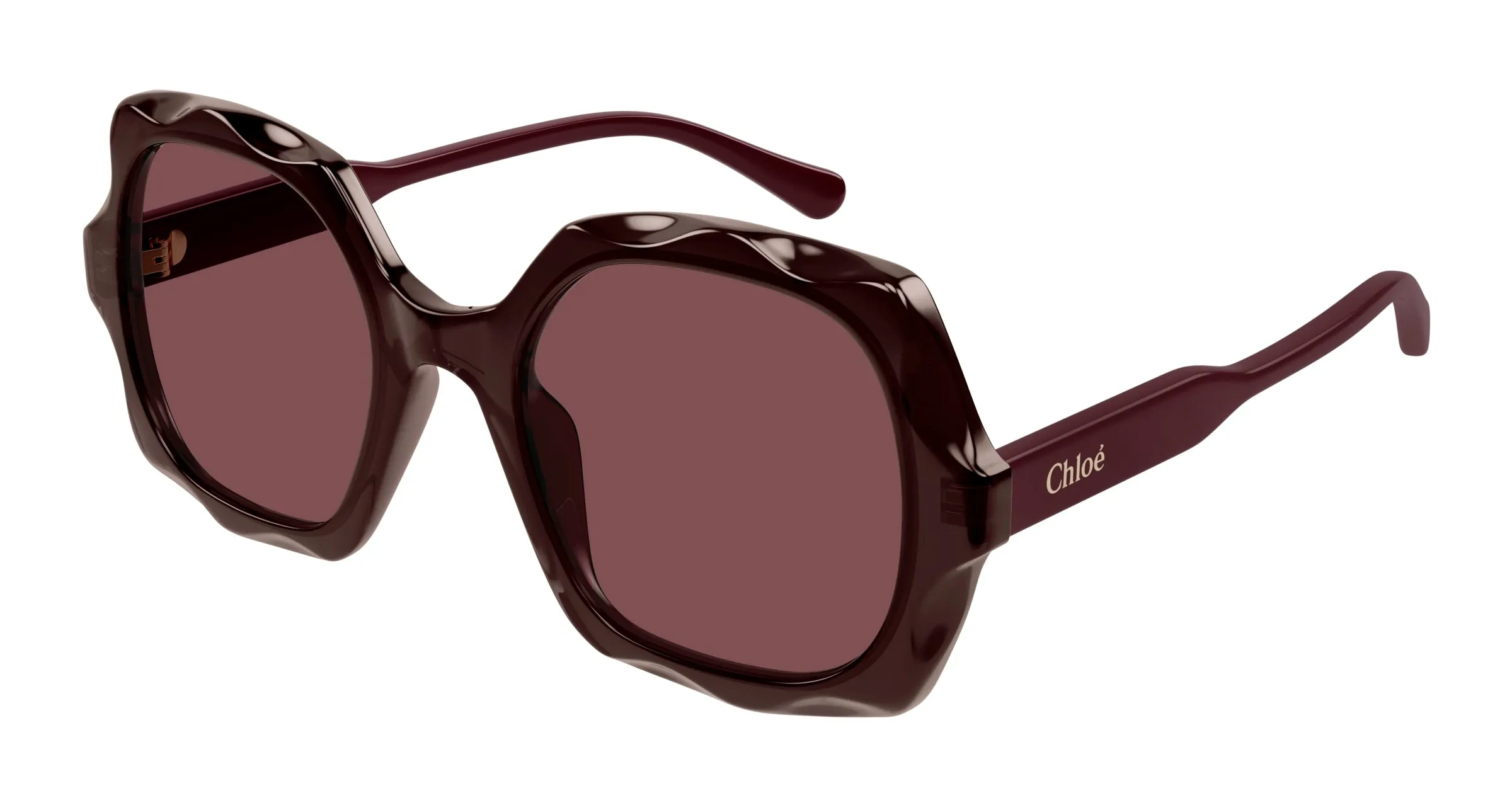 Chloé CH0226S 002 Occhiali da sole Acetato Viola Viola Squadrata - immagine 1