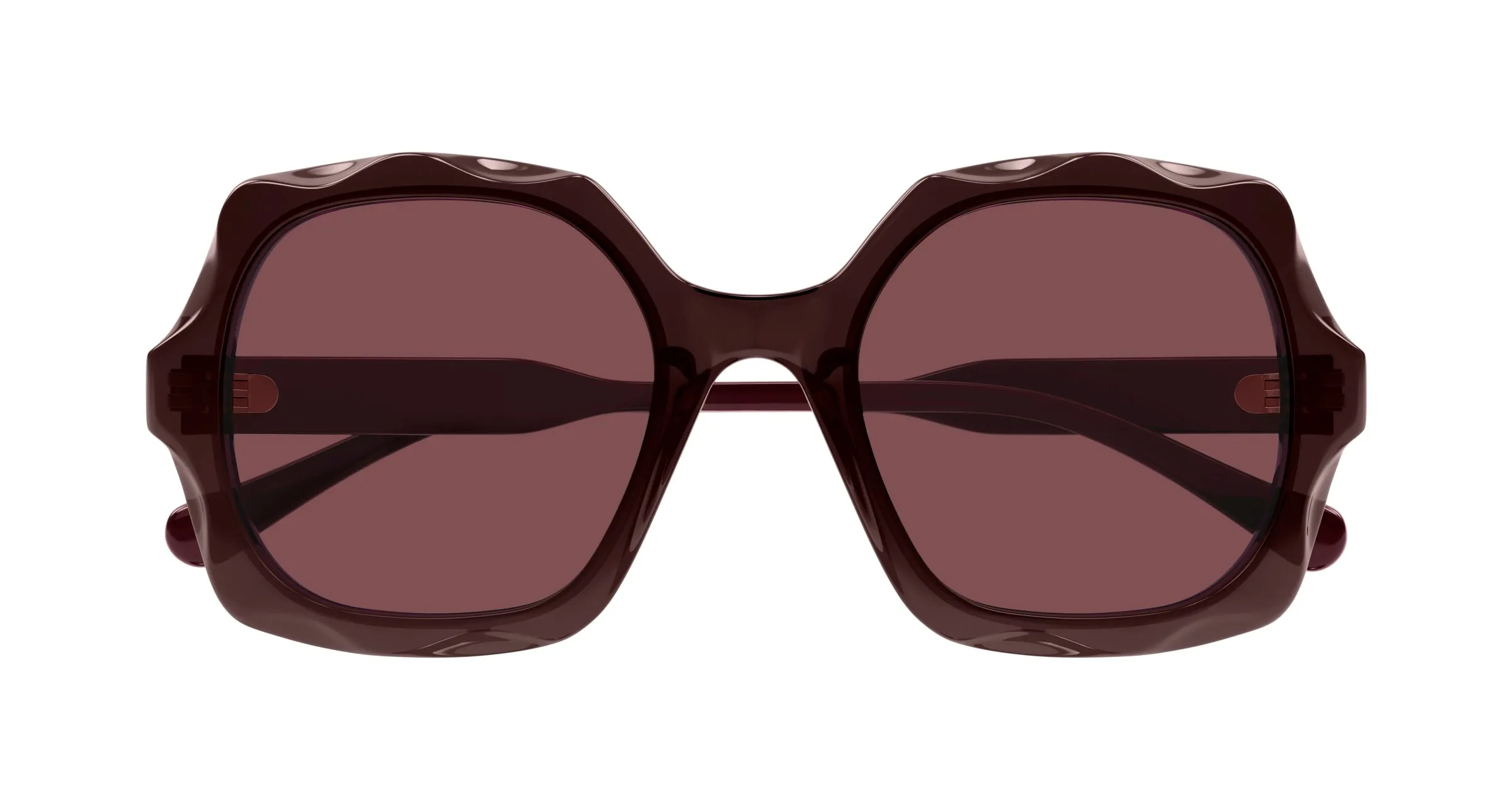 Chloé CH0226S 002 Occhiali da sole Acetato Viola Viola Squadrata - immagine 2
