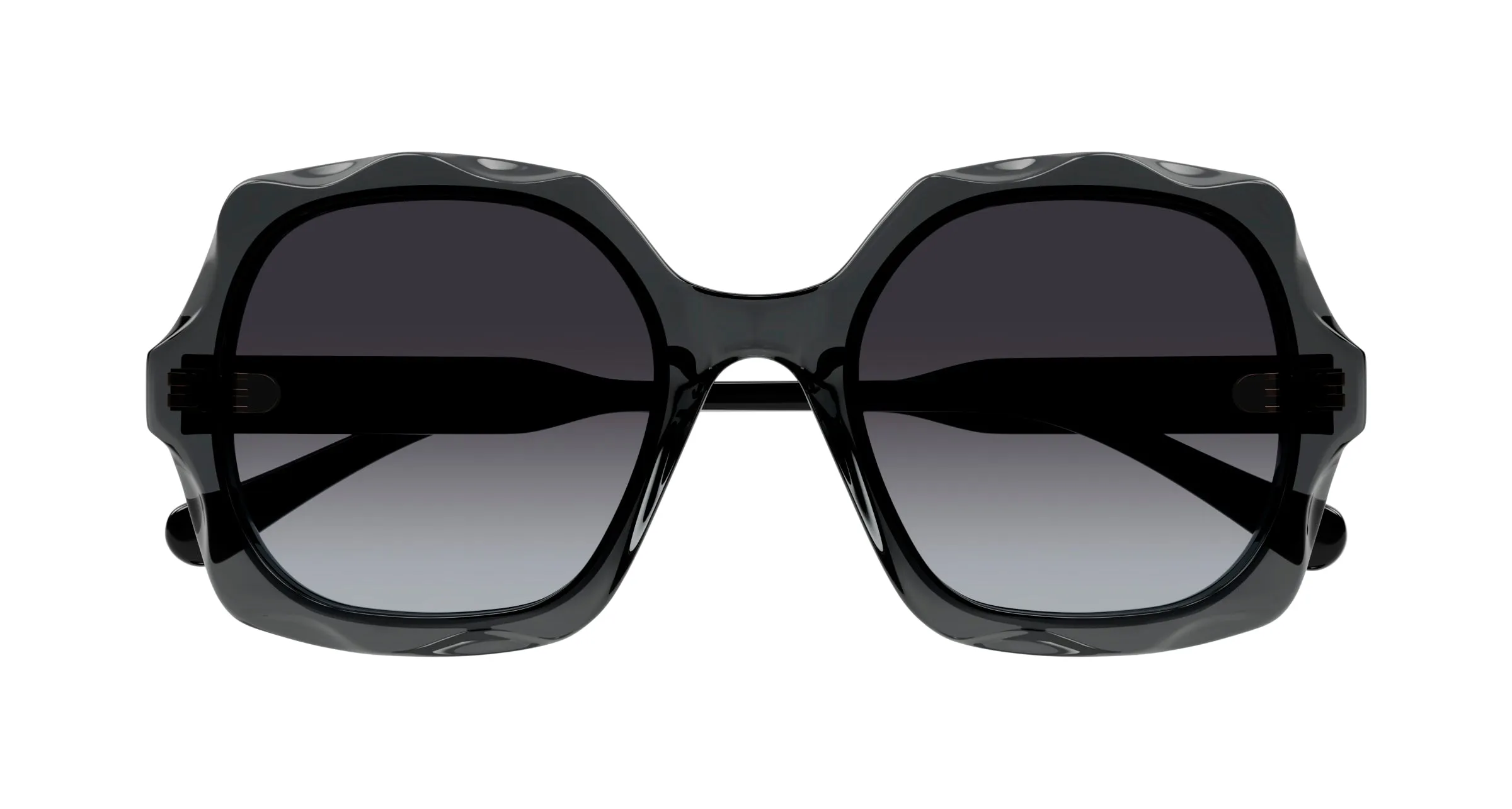 Chloé CH0226S 001 Occhiali da sole Acetato Grigio Grigio Squadrata - immagine 2