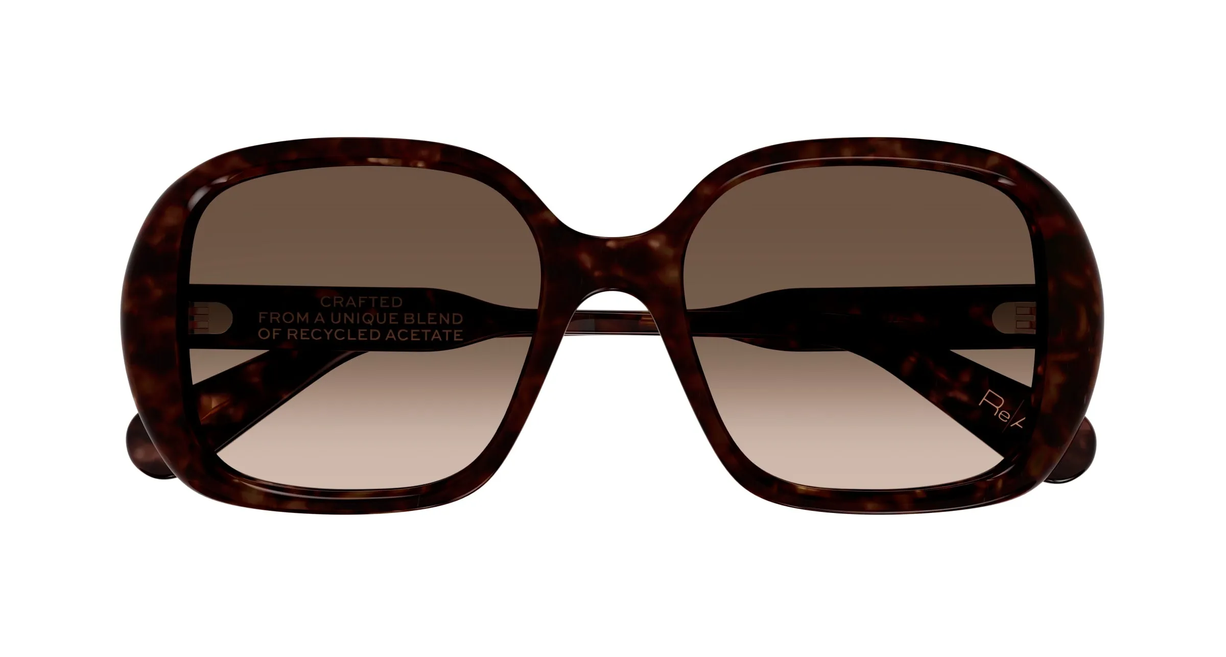 Chloé CH0222S 002 Occhiali da sole Acetato Havana Marrone Squadrata - immagine 2