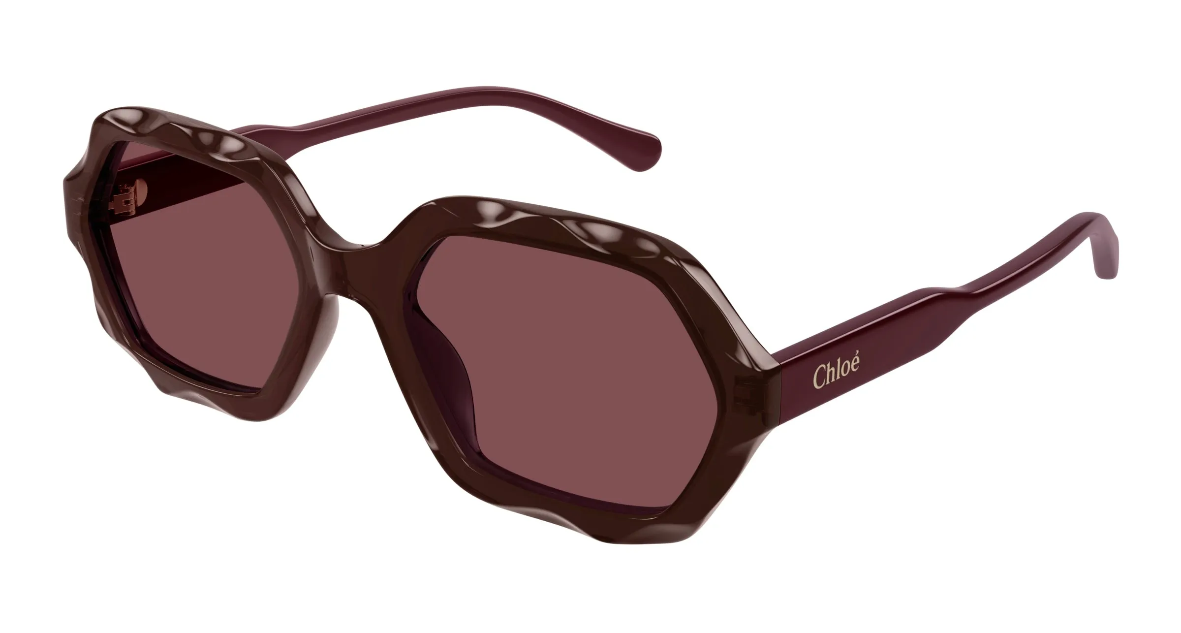 Chloé Donna CH0227S 002 Occhiali da sole Acetato Viola Viola Squadrata - immagine 1