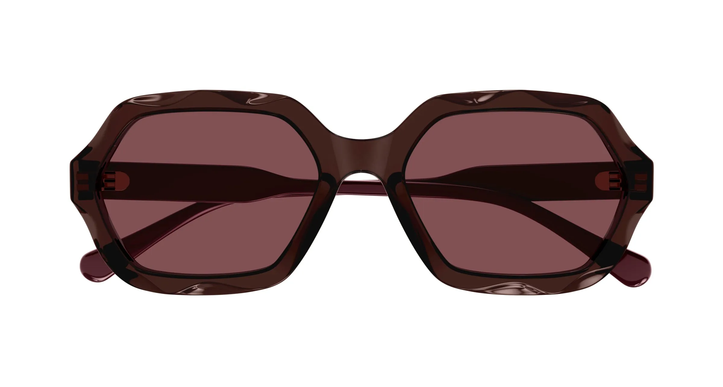 Chloé Donna CH0227S 002 Occhiali da sole Acetato Viola Viola Squadrata - immagine 2