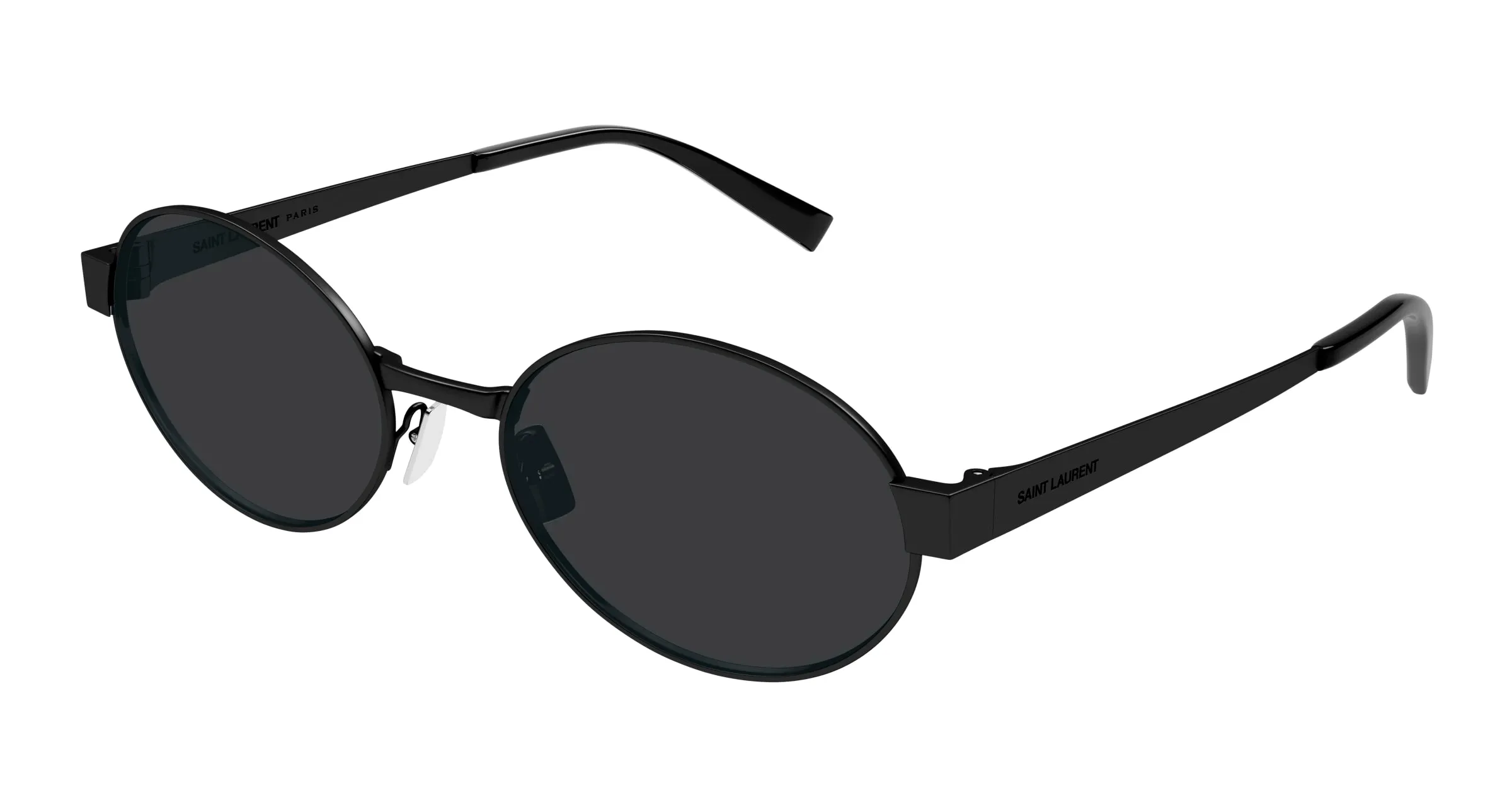 SAINT LAURENT SL 692 001 Occhiali da sole Metallo Nero Nero Rotonda - immagine 1