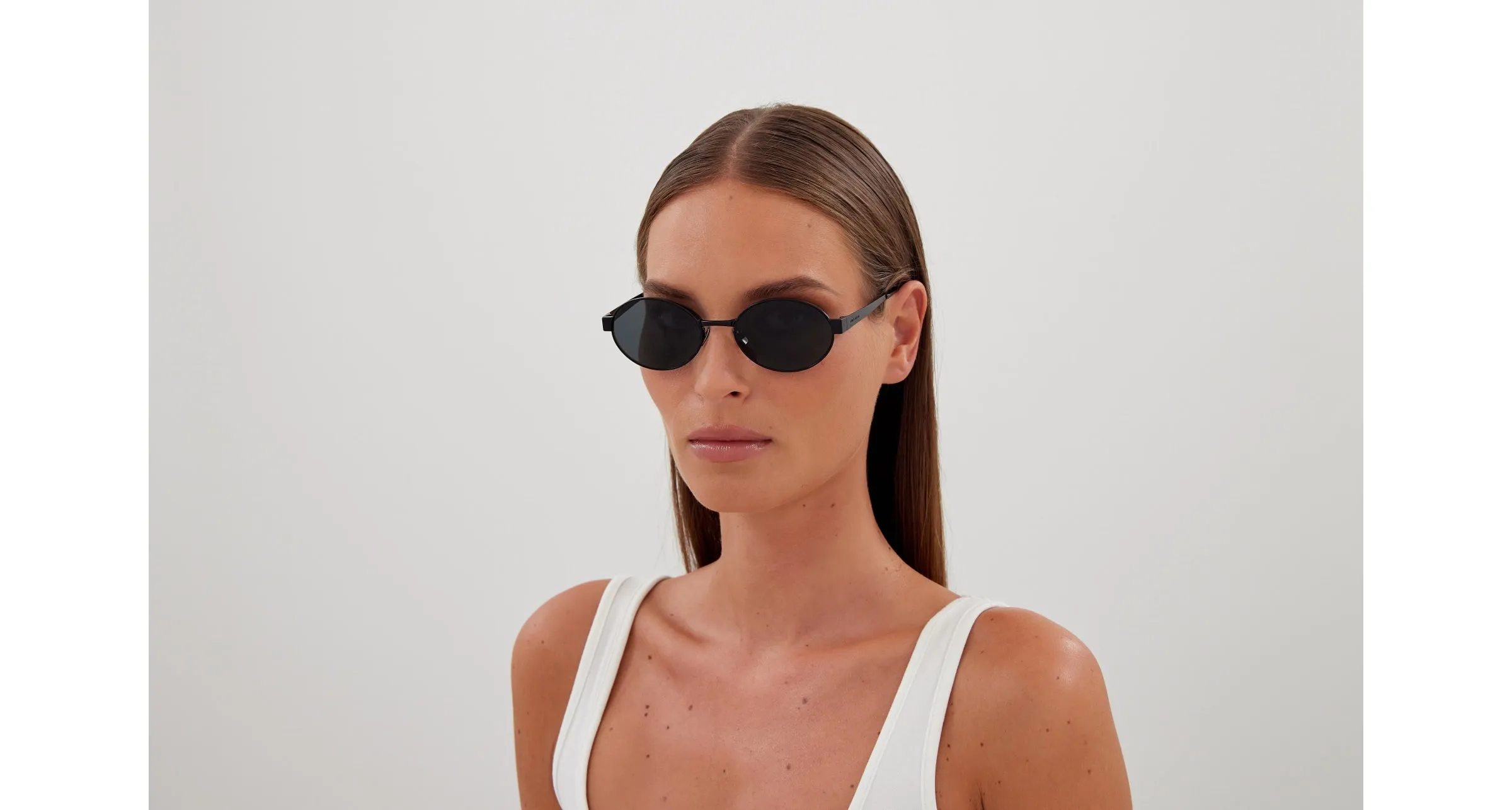 SAINT LAURENT SL 692 001 Occhiali da sole Metallo Nero Nero Rotonda - immagine 4