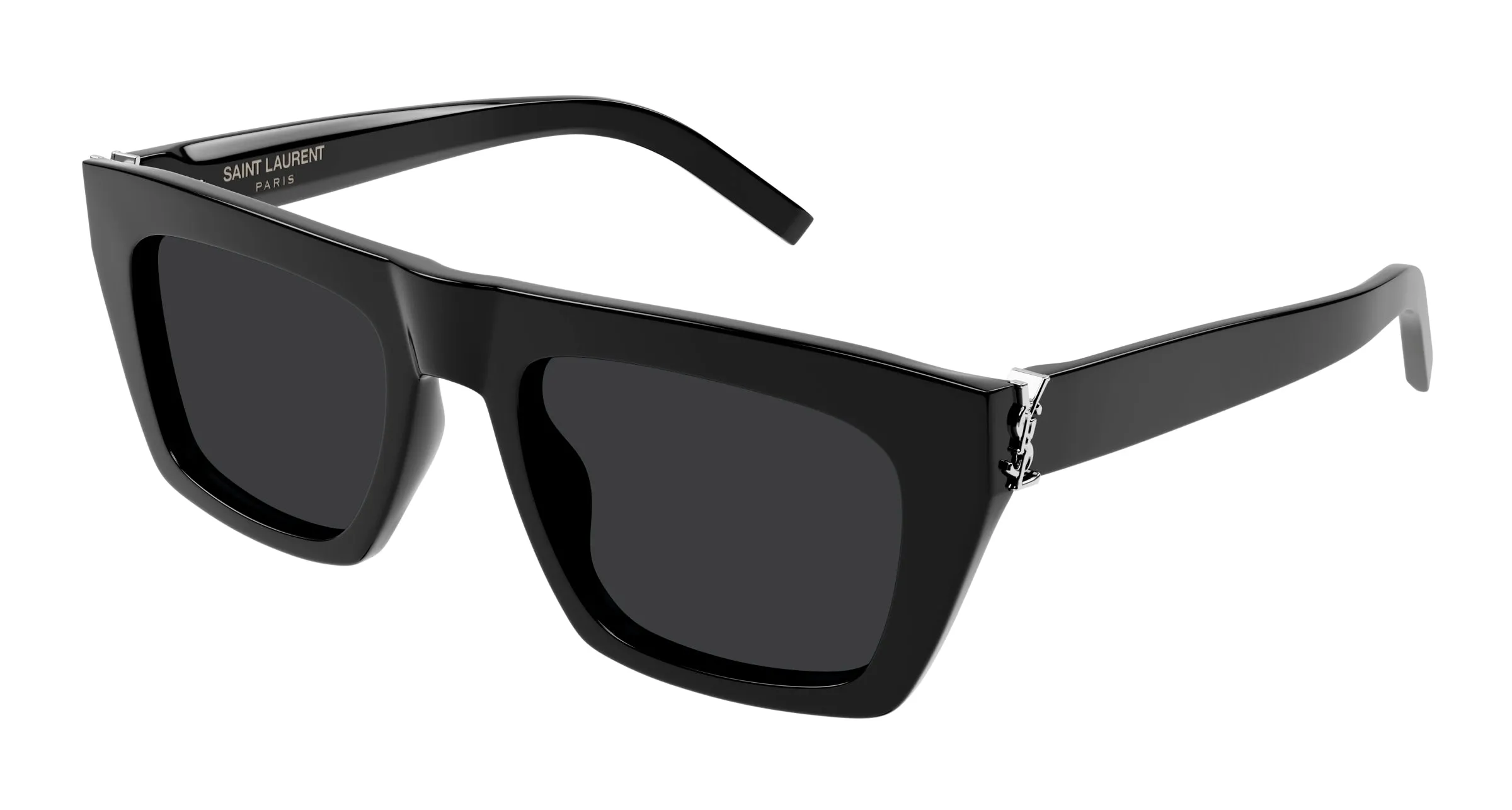 SAINT LAURENT SL M131 001 Occhiali da sole Acetato Nero Nero Squadrata - immagine 1