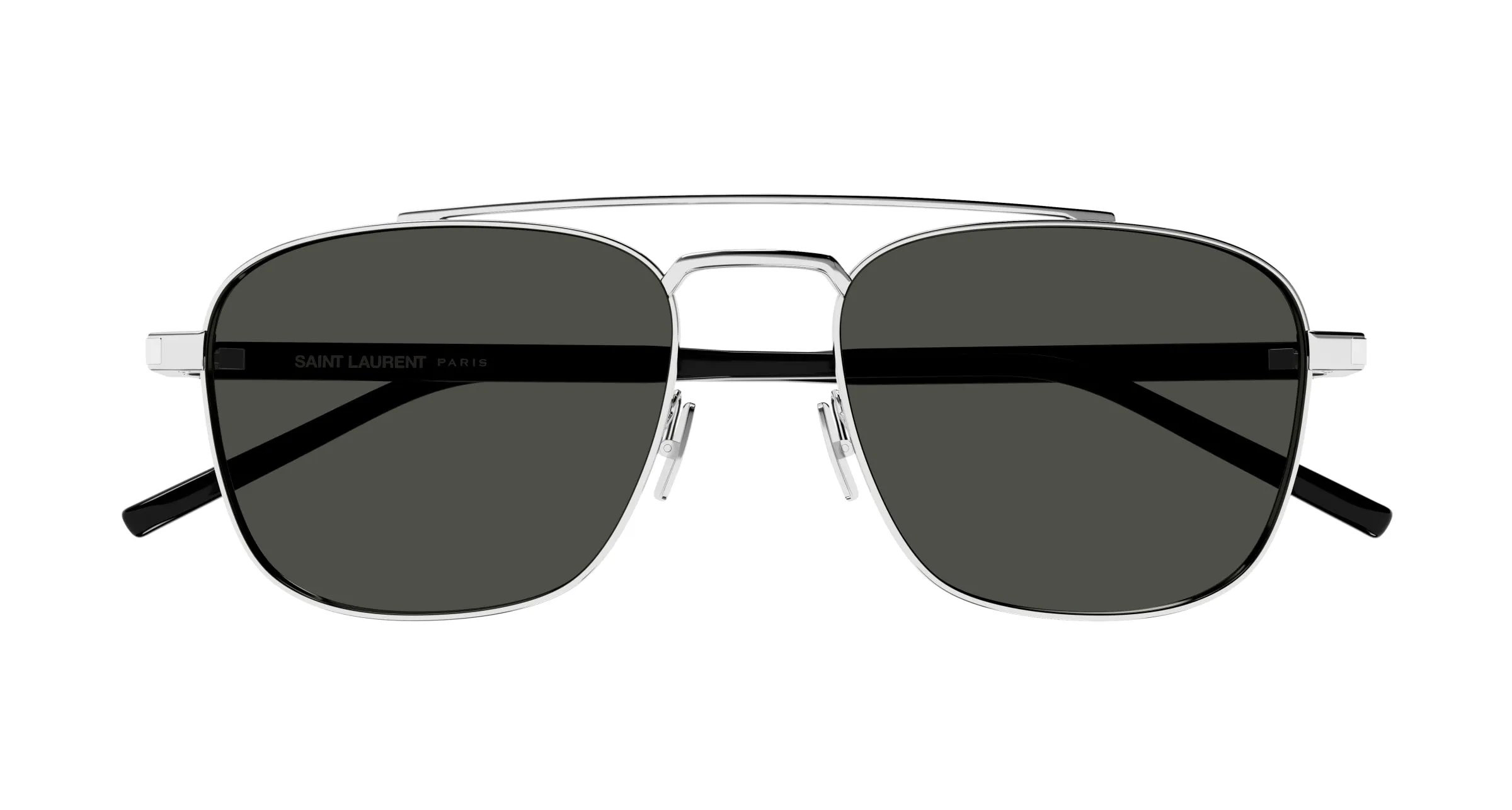 SAINT LAURENT SL 665 002 Occhiali da sole Metallo Argento Grigio Pilot - immagine 2
