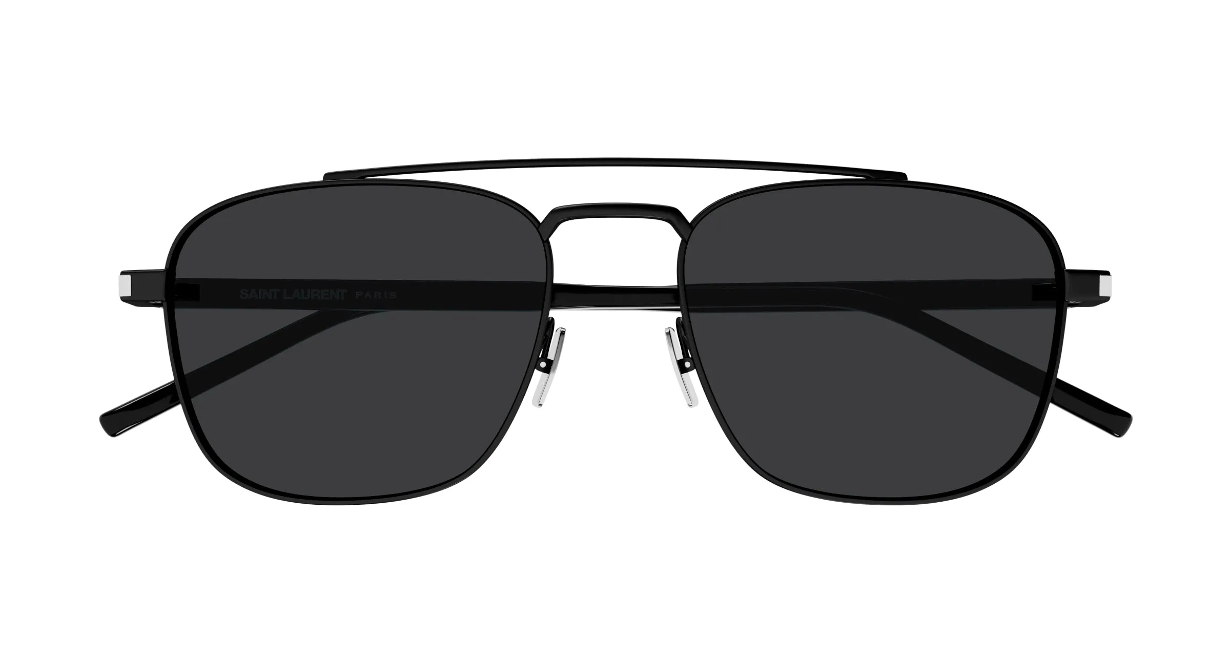 SAINT LAURENT SL 665 001 Occhiali da sole Metallo Nero Nero Pilot - immagine 2
