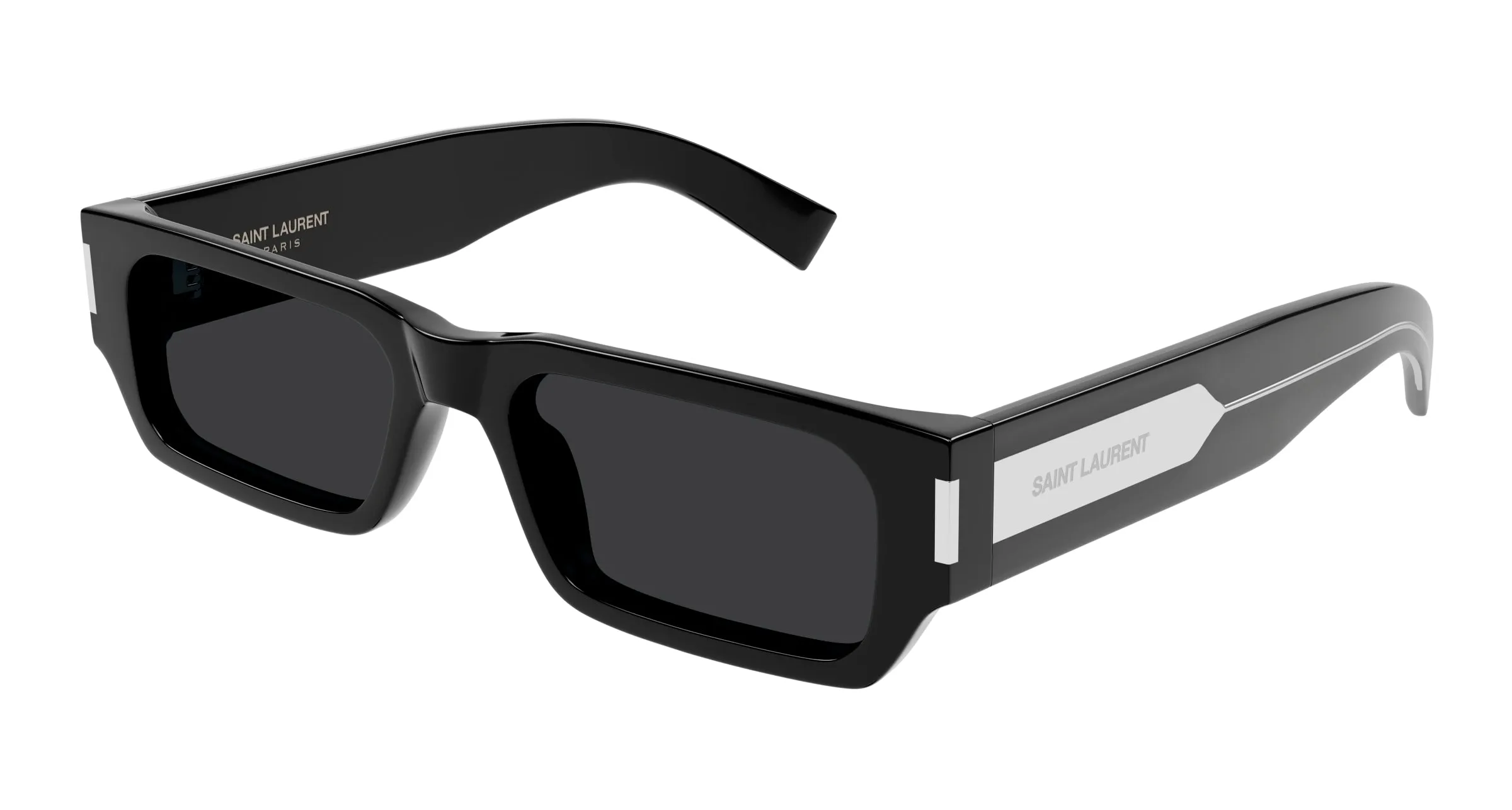 SAINT LAURENT SL 660 001 Occhiali da sole Acetato Nero Nero Squadrata - immagine 1