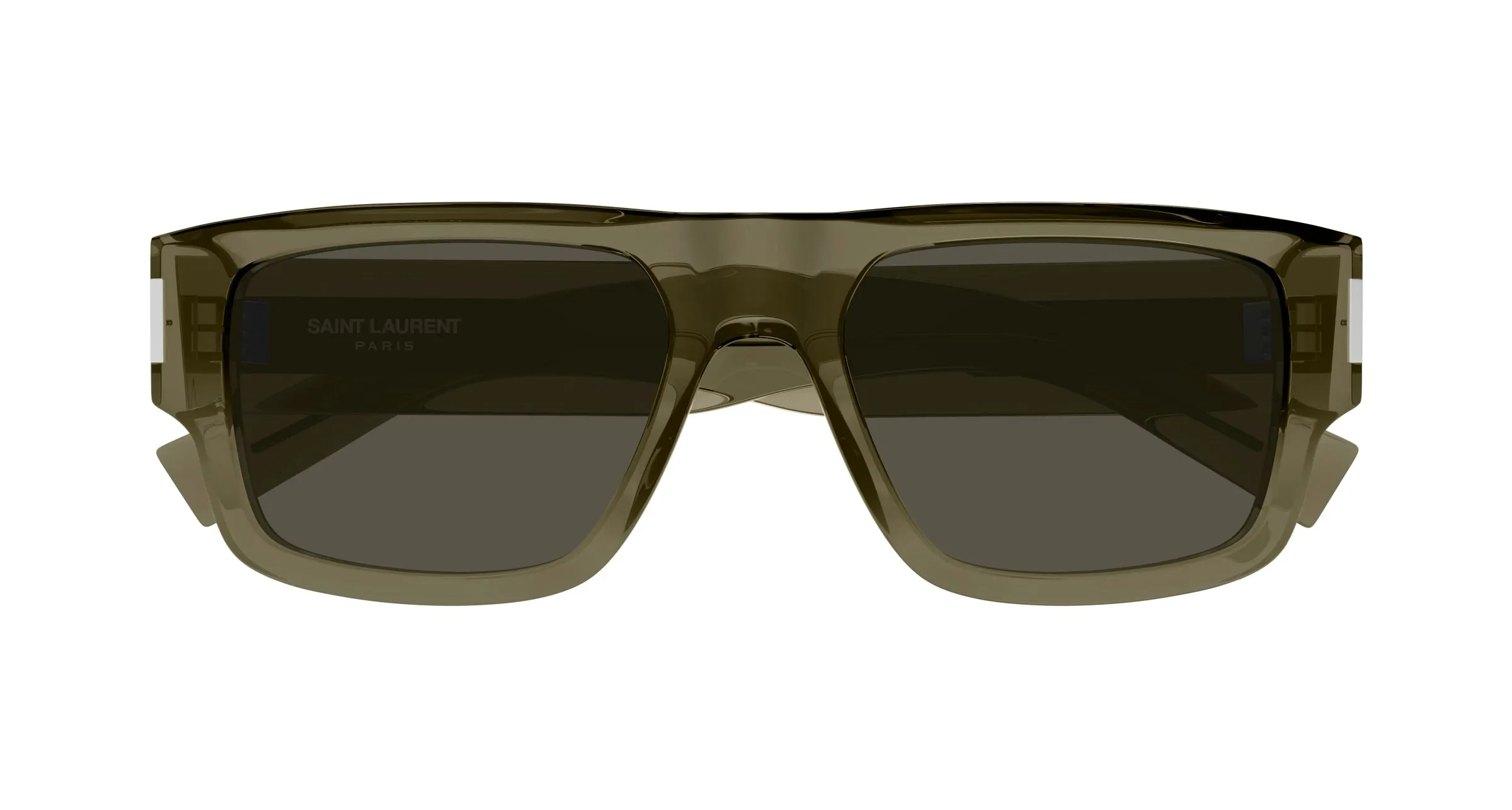SAINT LAURENT SL 659 003 Occhiali da sole Acetato Marrone Grigio Squadrata - immagine 2