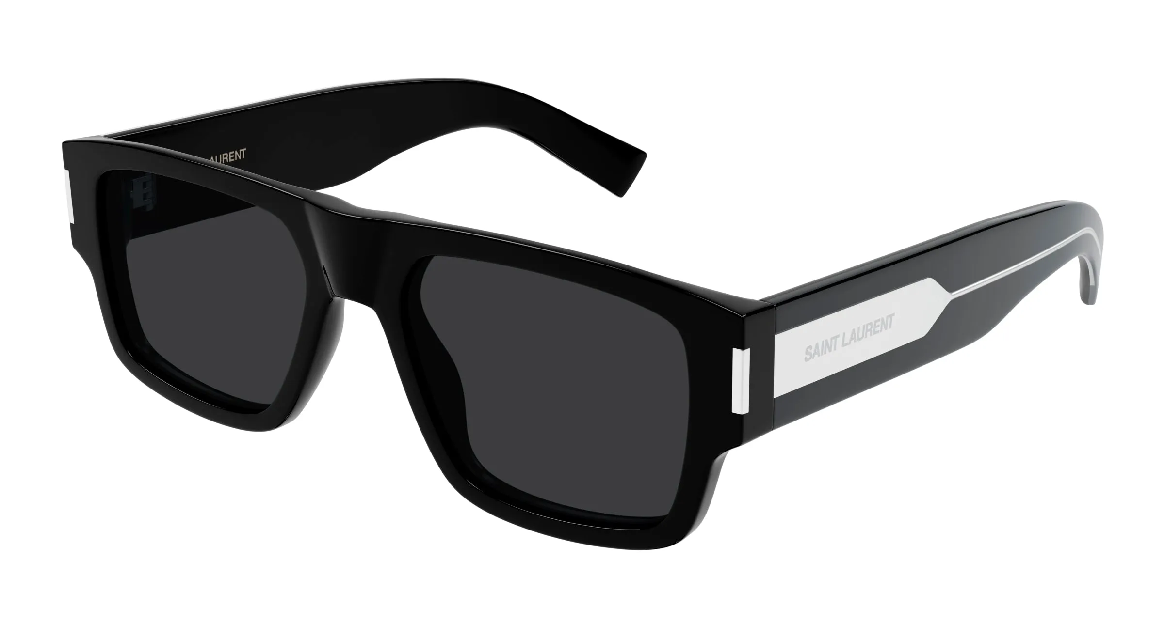 SAINT LAURENT SL 659 001 Occhiali da sole Acetato Nero Nero Squadrata - immagine 1