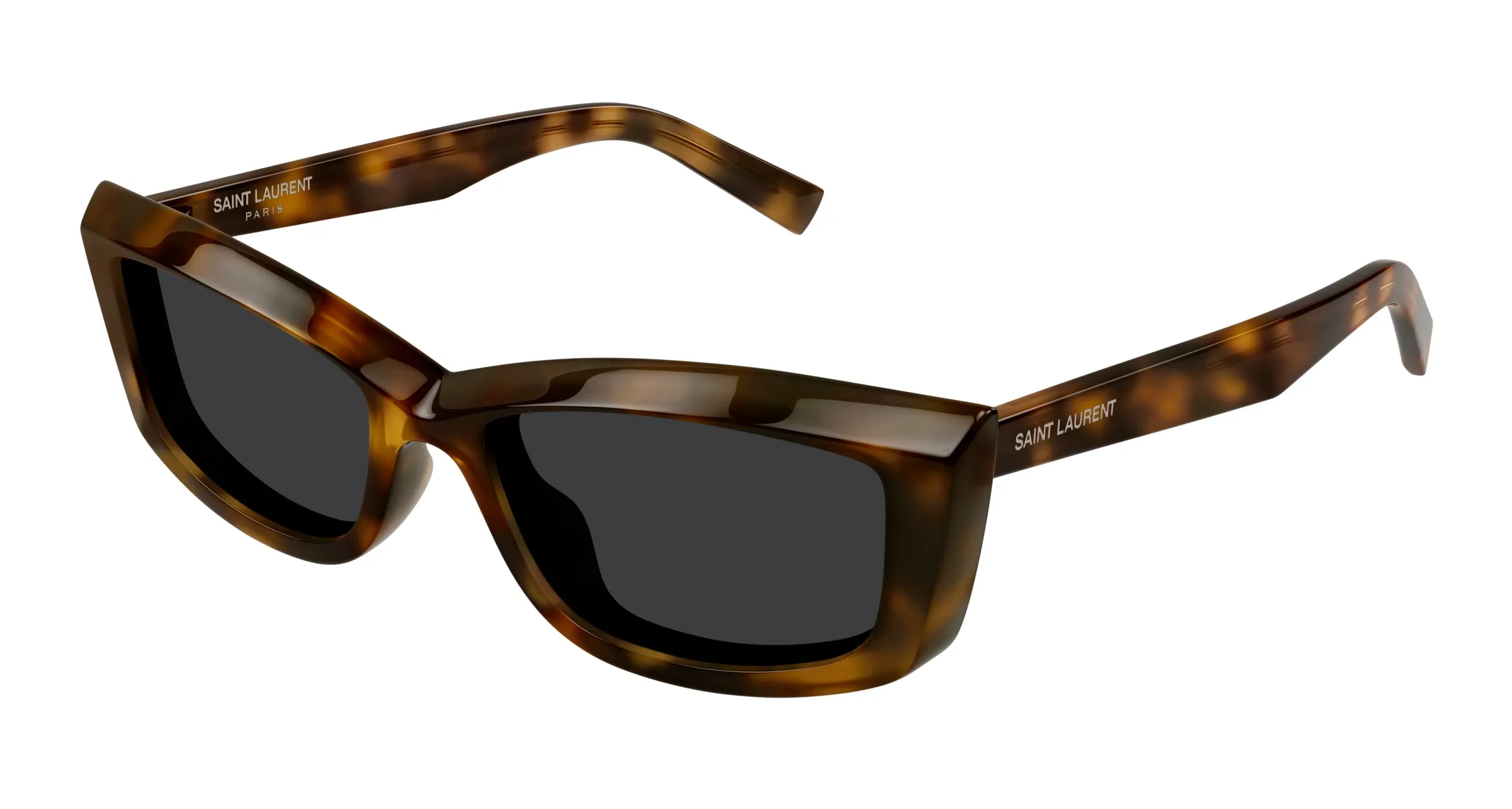 SAINT LAURENT Donna SL 658 002 Occhiali da sole Acetato Havana Nero Cat Eye - immagine 1