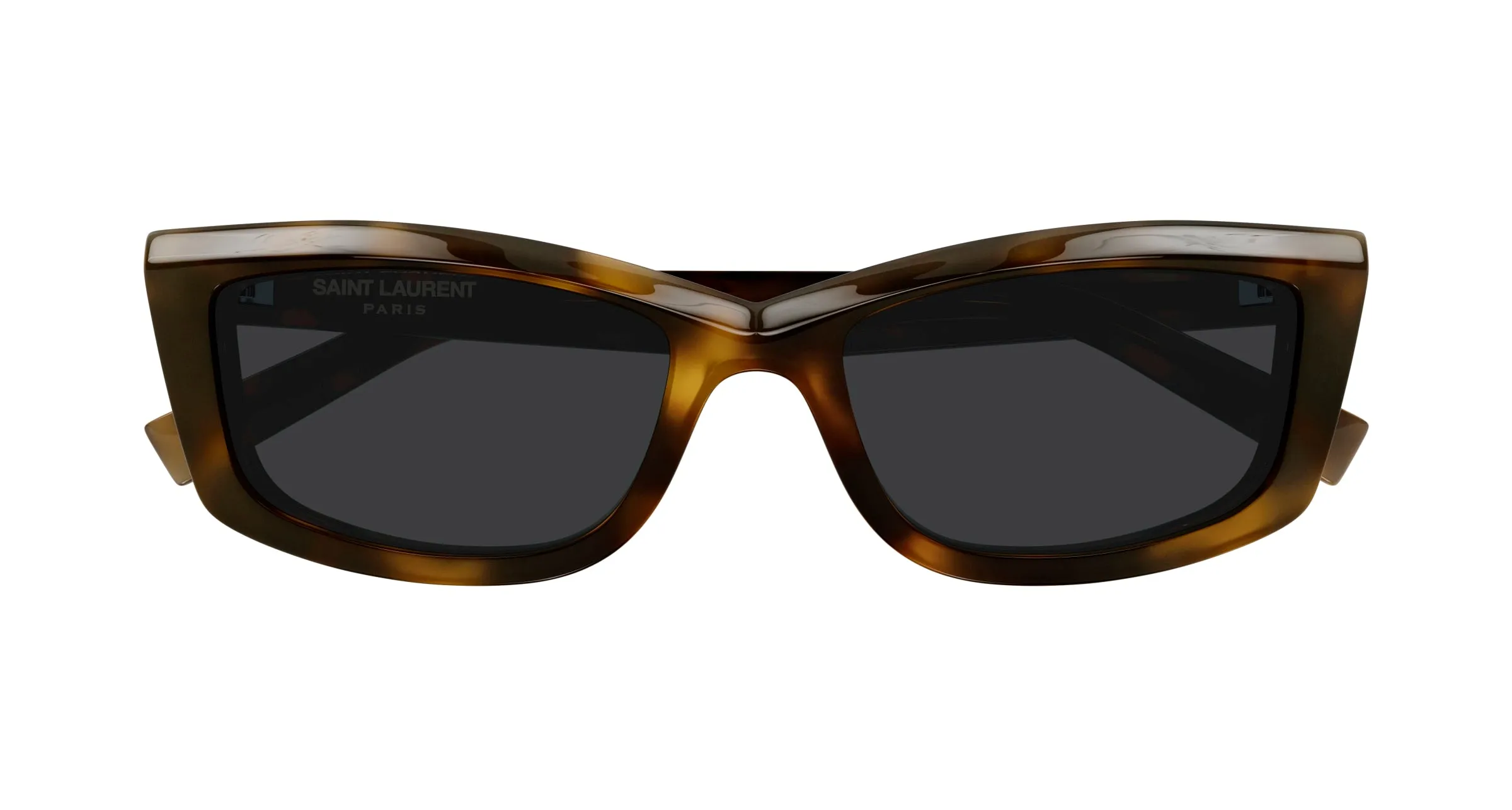 SAINT LAURENT Donna SL 658 002 Occhiali da sole Acetato Havana Nero Cat Eye - immagine 2