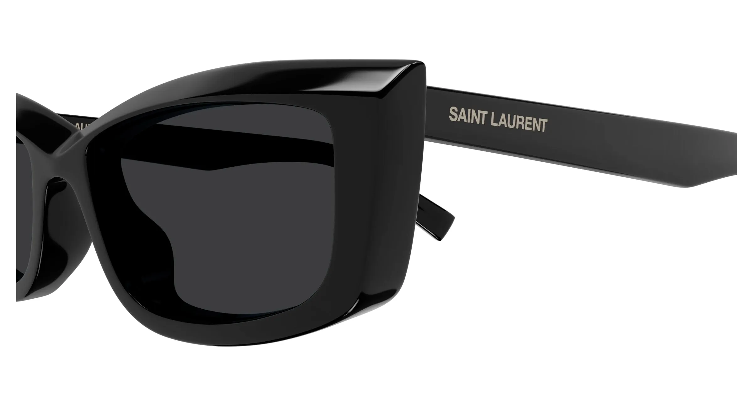 SAINT LAURENT Donna SL 658 001 Occhiali da sole Acetato Nero Nero Cat Eye - immagine 3