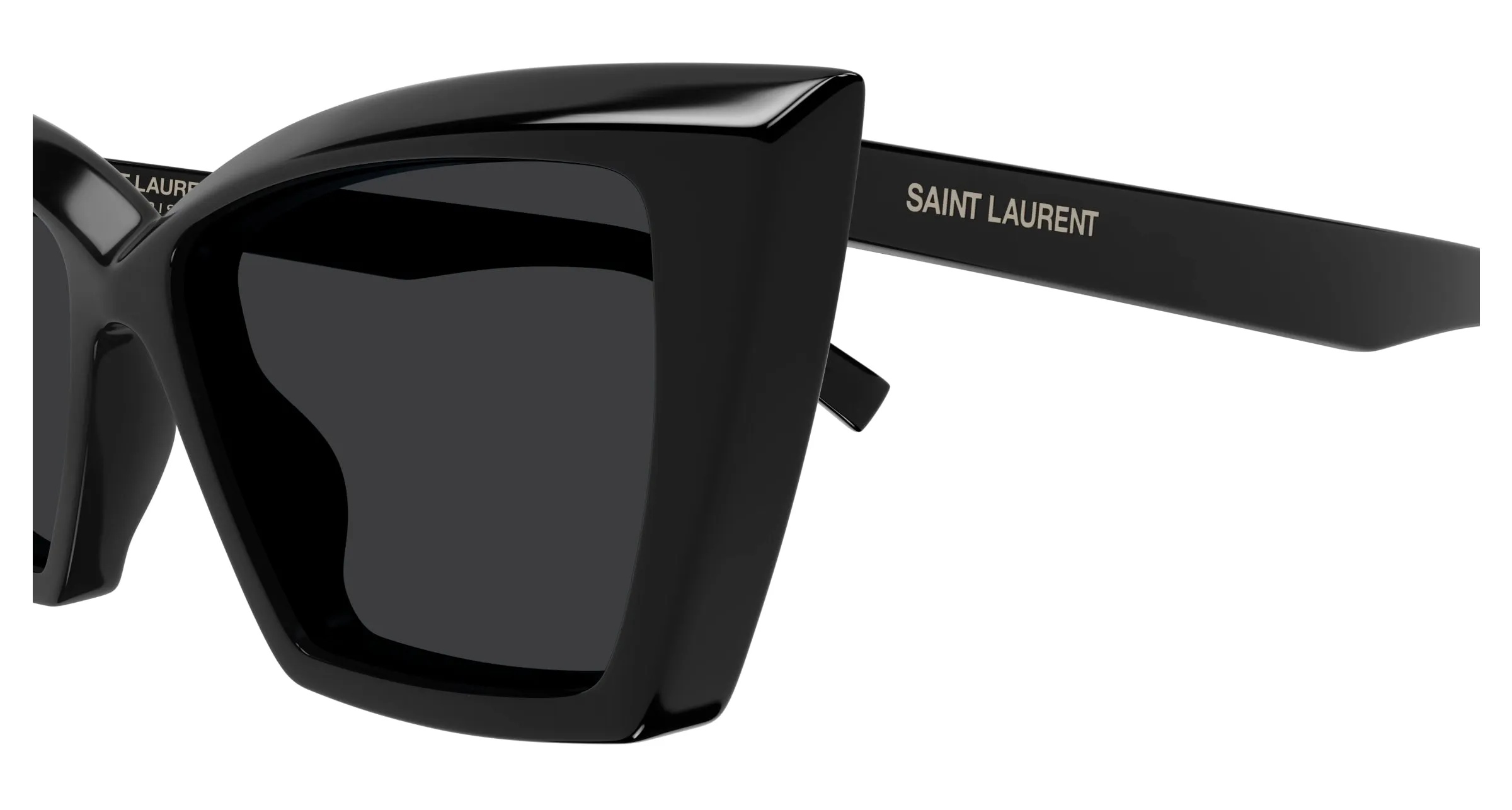 SAINT LAURENT SL 657 001 Occhiali da sole Acetato Nero Nero Cat Eye - immagine 3