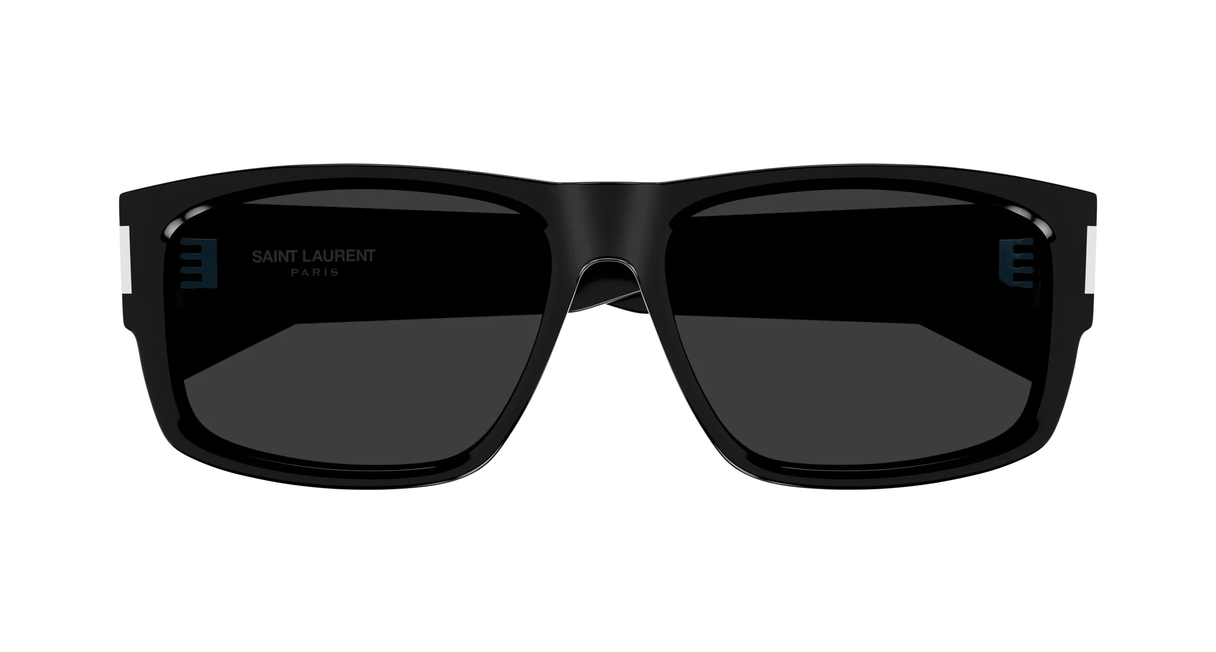SAINT LAURENT SL 689 001 Occhiali da sole Acetato Nero Nero Squadrata - immagine 2