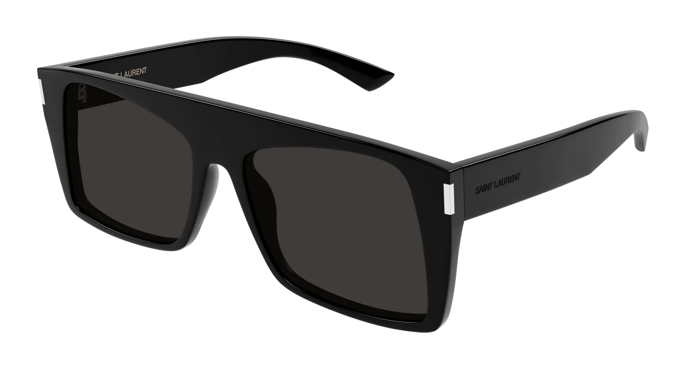 SAINT LAURENT Donna SL 651 VITTI 001 Occhiali da sole Acetato Nero Nero Squadrata - immagine 1