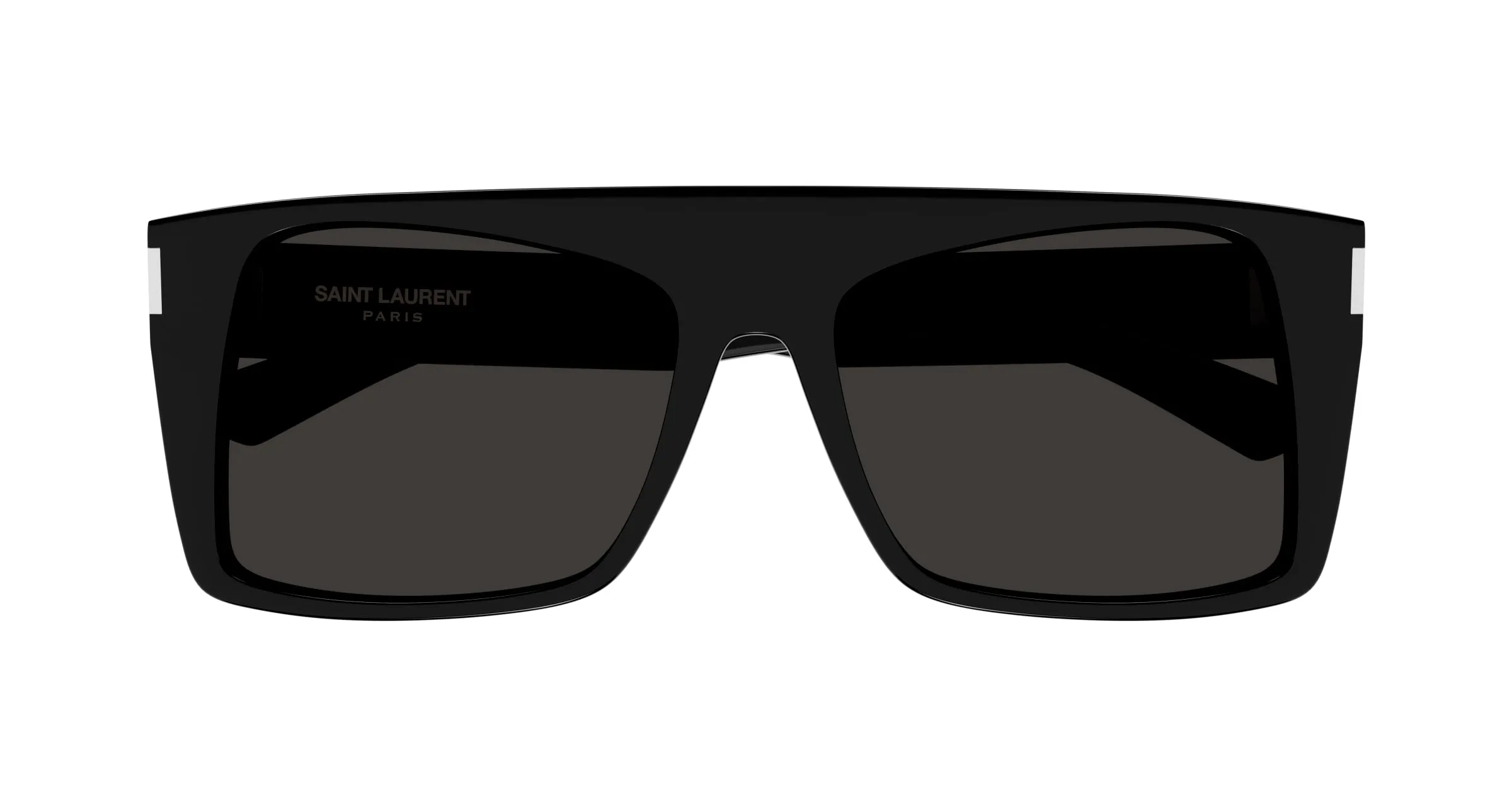SAINT LAURENT Donna SL 651 VITTI 001 Occhiali da sole Acetato Nero Nero Squadrata - immagine 2