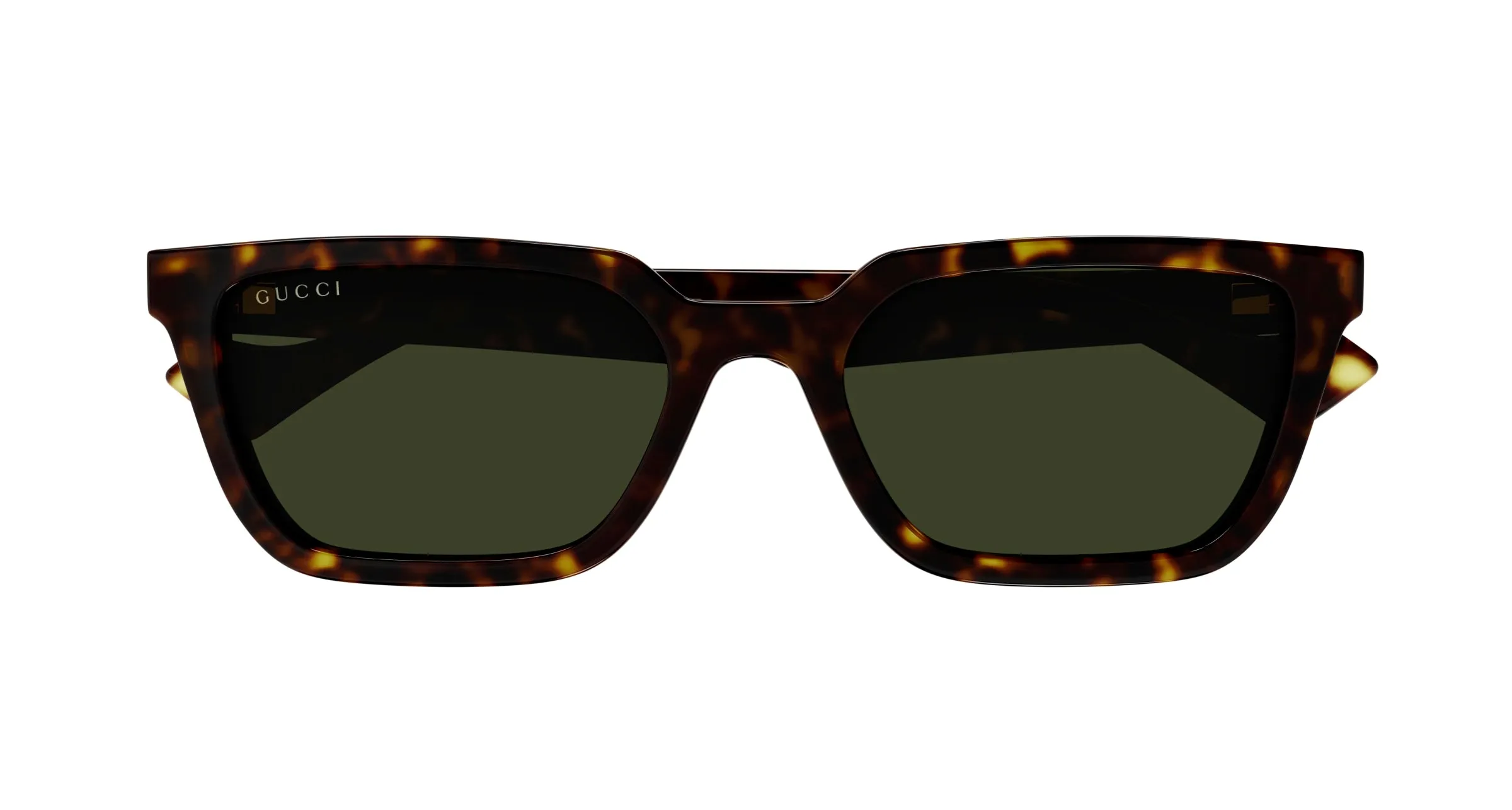 Gucci GG1539S 002 Occhiali da sole Iniettato Havana Verde Squadrata - immagine 2