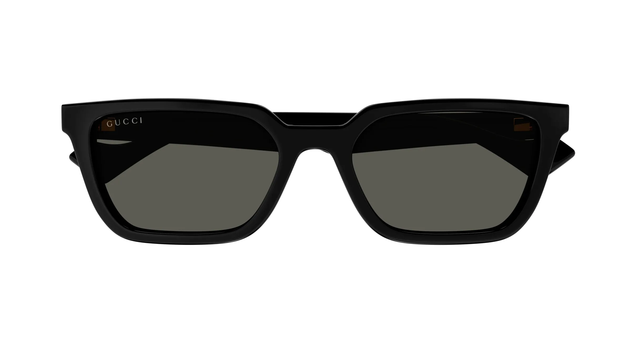 Gucci GG1539S 001 Occhiali da sole Iniettato Nero Grigio Squadrata - immagine 2