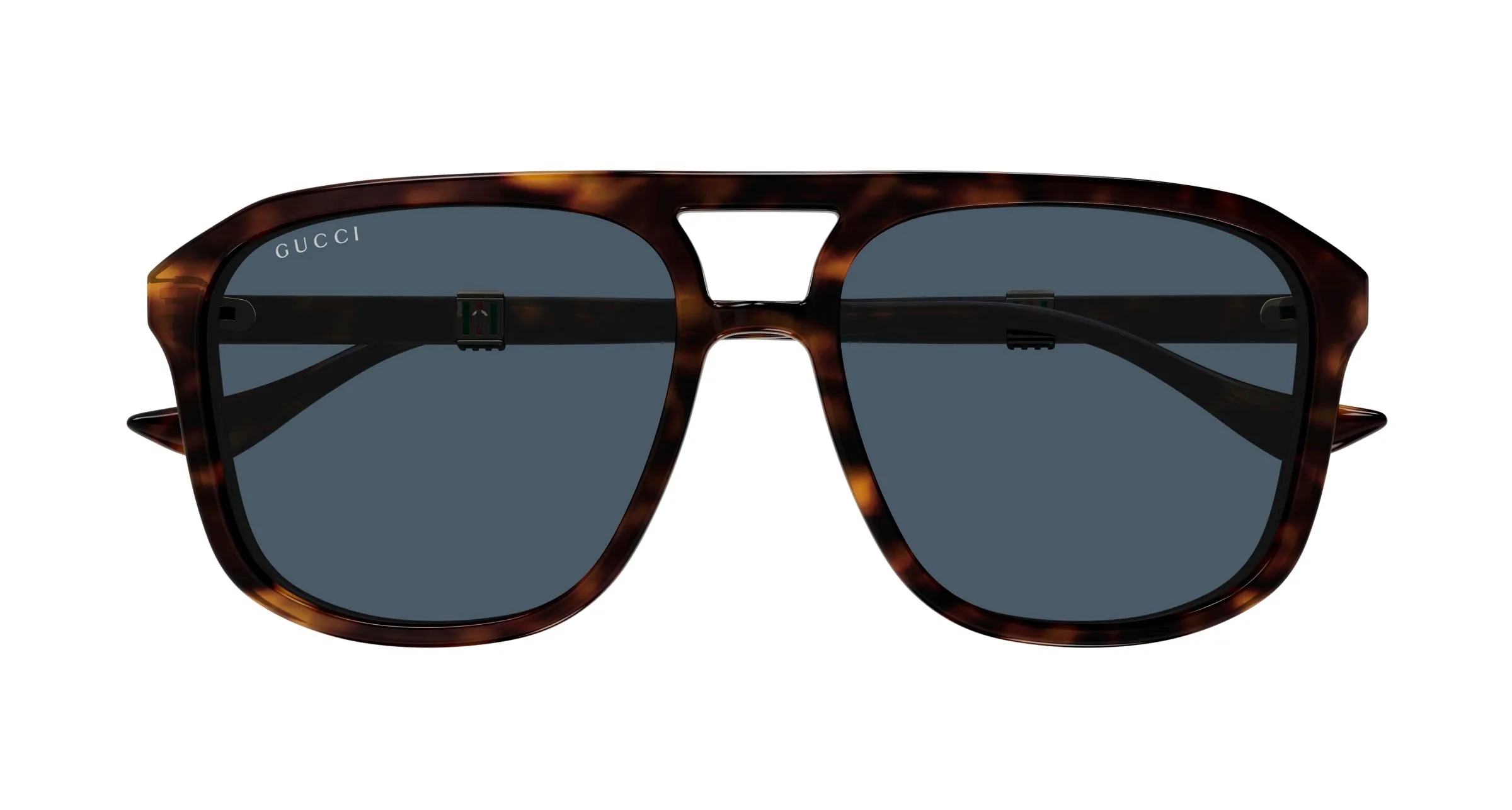 Gucci GG1494S 002 Occhiali da sole Acetato Havana Blu Pilot - immagine 2