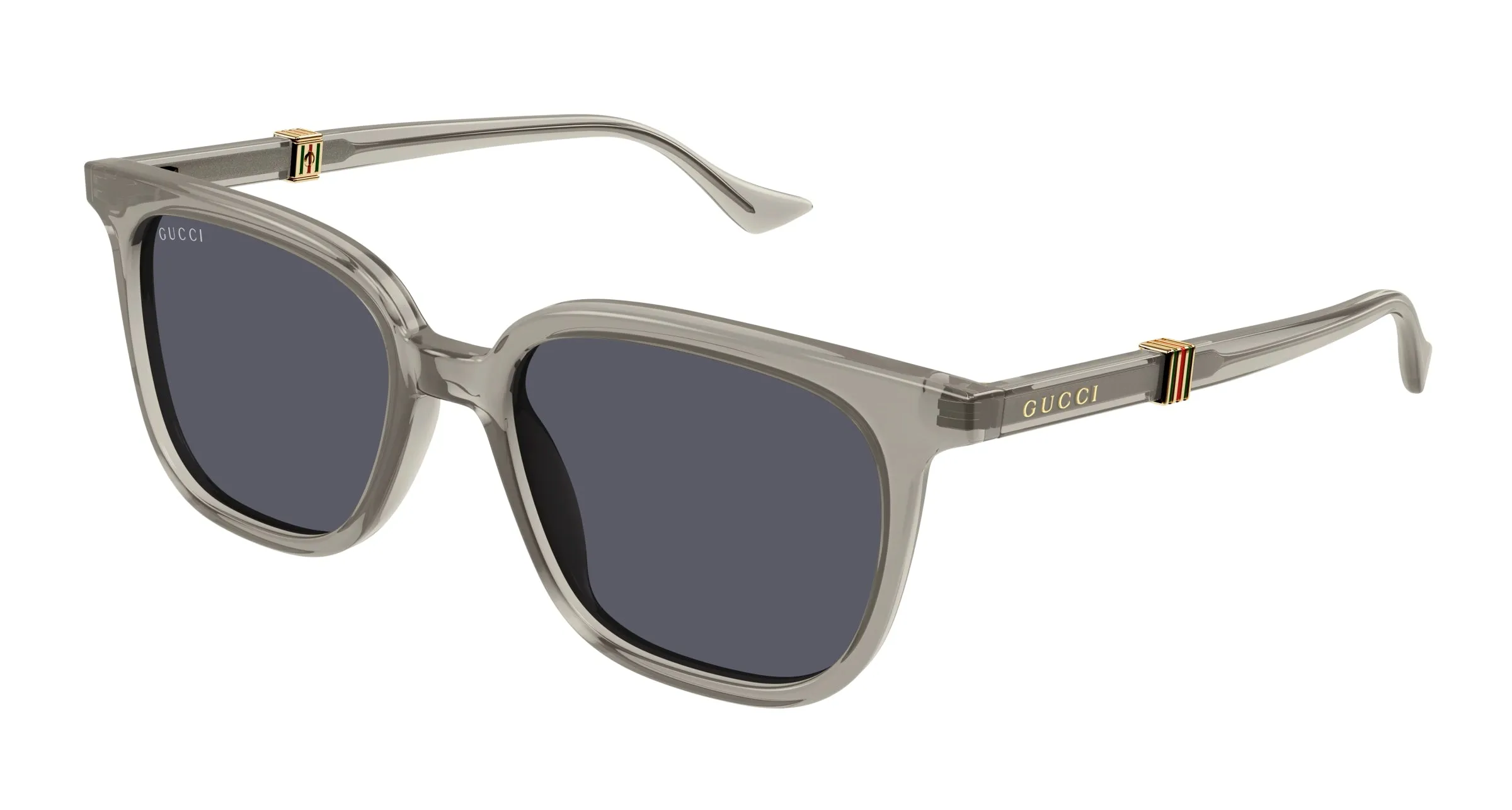 Gucci GG1493S 003 Occhiali da sole Acetato Marrone Grigio Squadrata - immagine 1