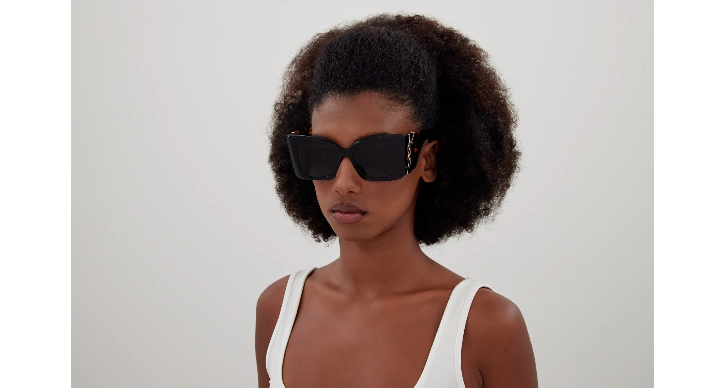 SAINT LAURENT SL M119 BLAZE 003 Occhiali da sole Acetato Nero Nero Cat Eye - immagine 4