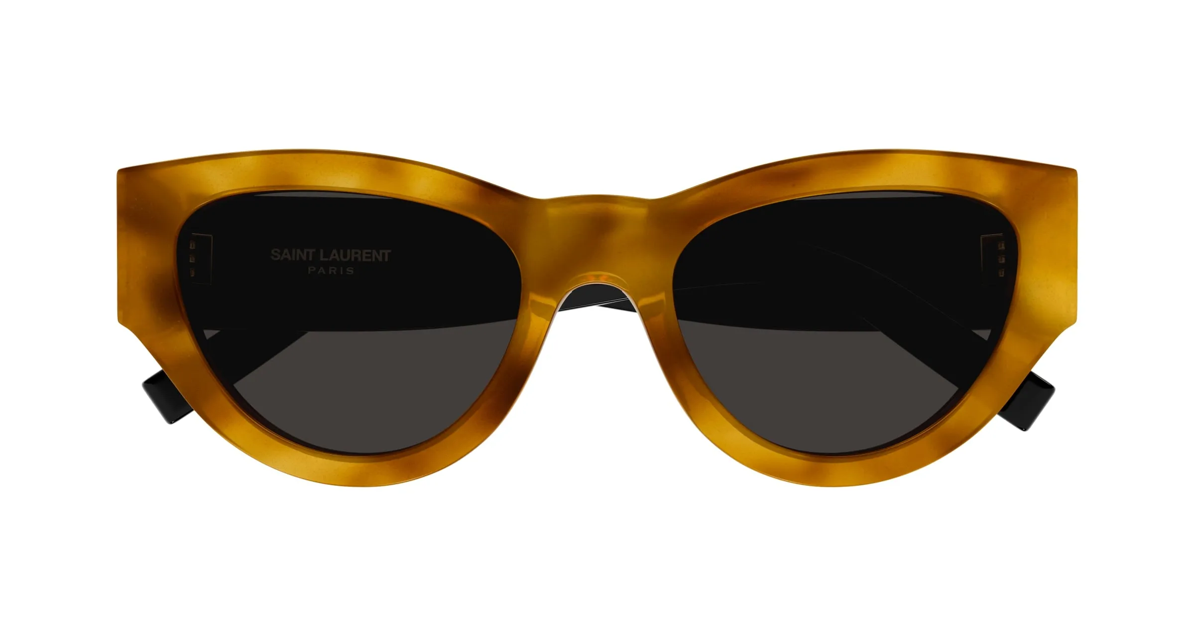 SAINT LAURENT SL M94 007 Occhiali da sole Acetato Havana Nero Cat Eye - immagine 2