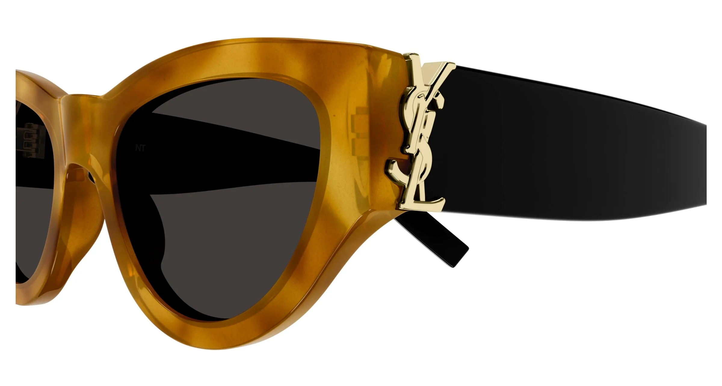SAINT LAURENT SL M94 007 Occhiali da sole Acetato Havana Nero Cat Eye - immagine 3