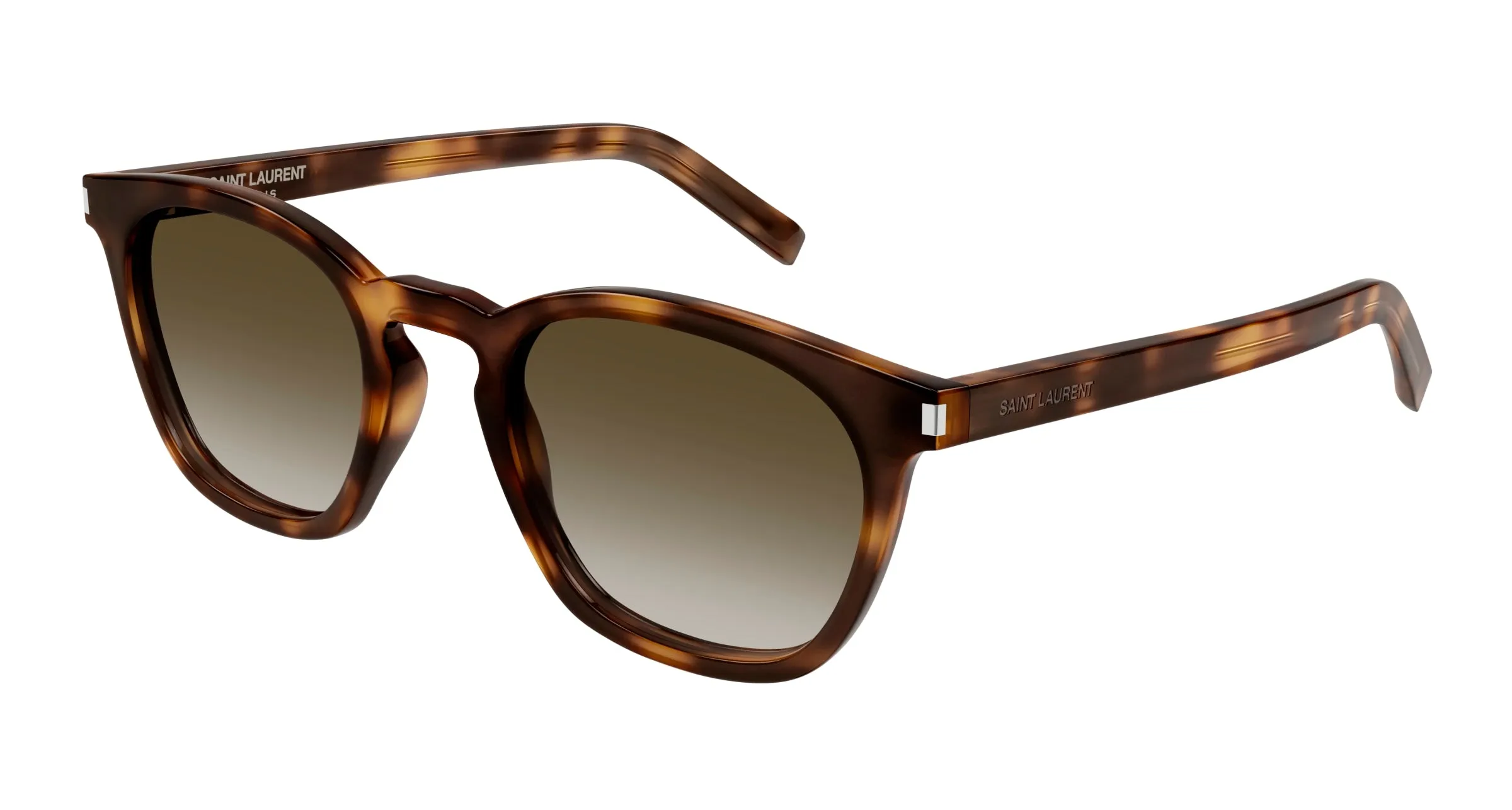 SAINT LAURENT SL 28 048 Occhiali da sole Acetato Havana Marrone Squadrata - immagine 1