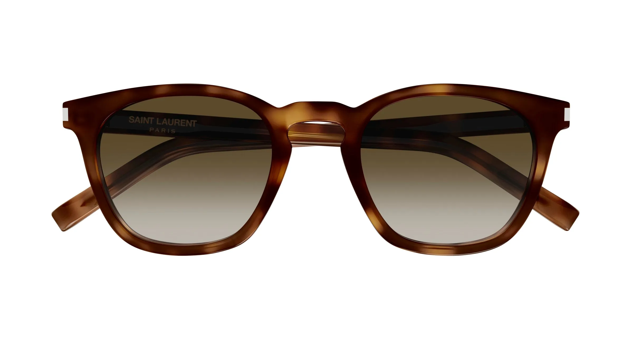 SAINT LAURENT SL 28 048 Occhiali da sole Acetato Havana Marrone Squadrata - immagine 2