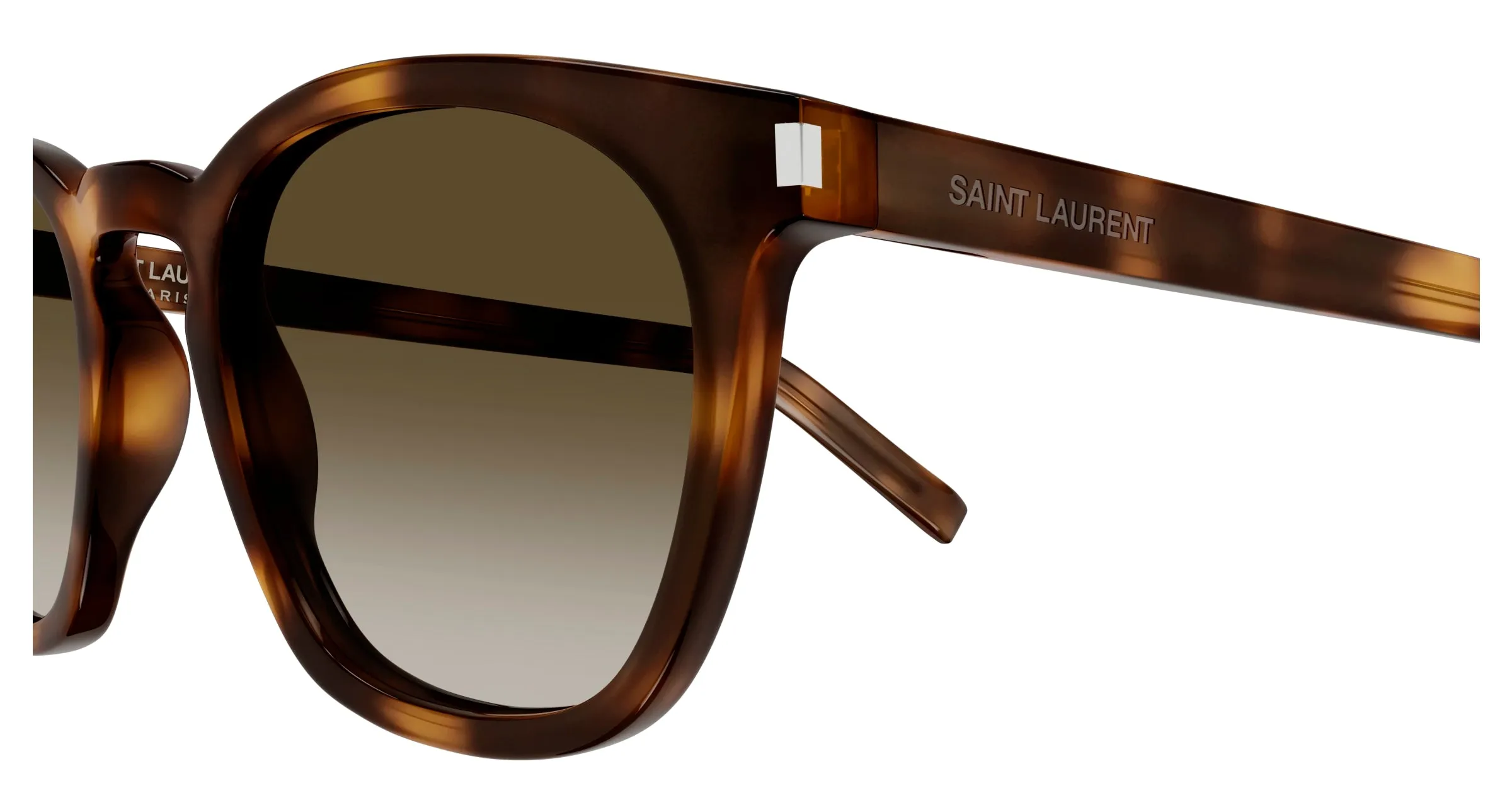 SAINT LAURENT SL 28 048 Occhiali da sole Acetato Havana Marrone Squadrata - immagine 3