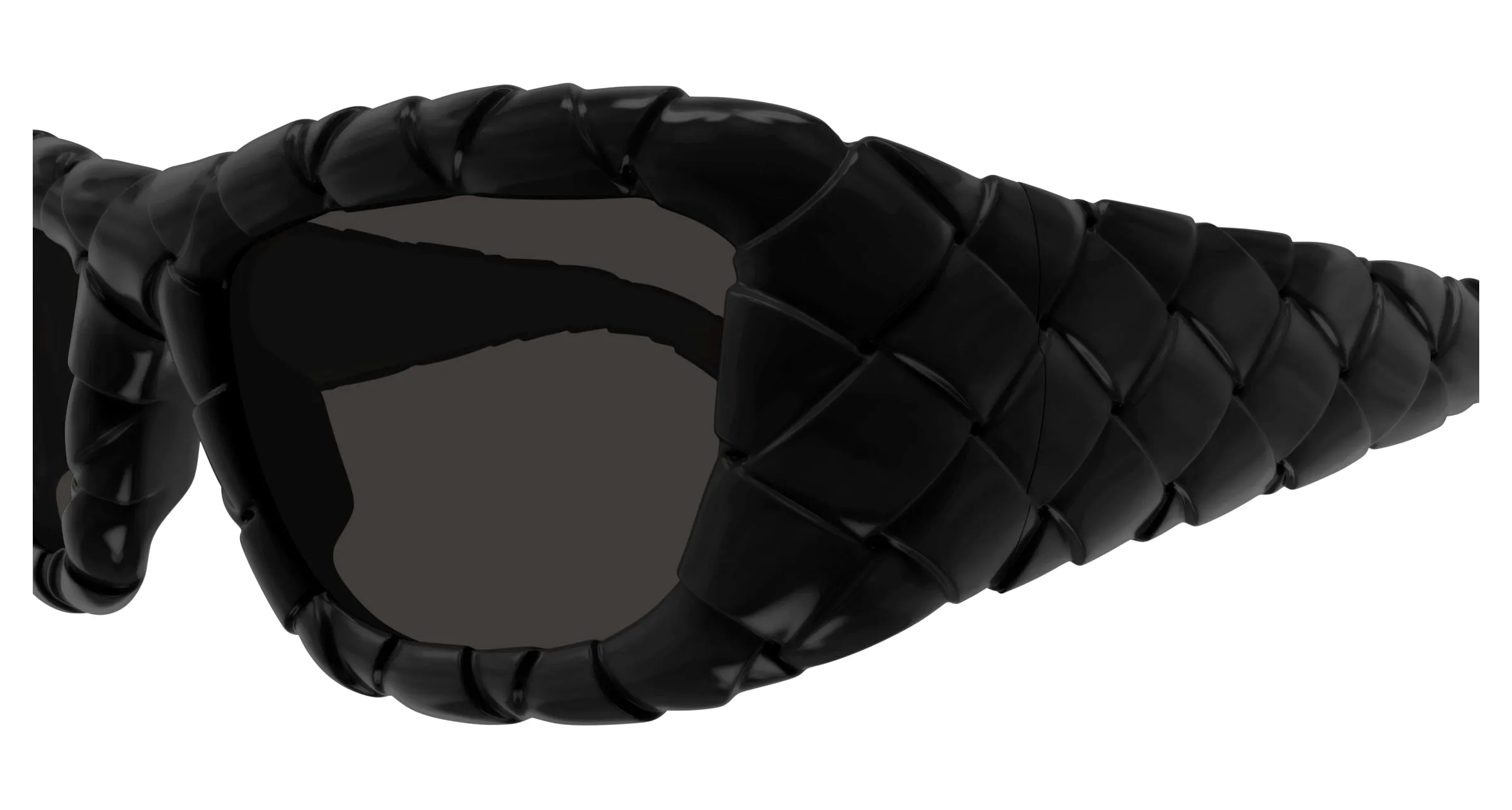 Bottega Veneta BV1303S 001 Occhiali da sole Iniettato Nero Grigio Rotonda - immagine 3