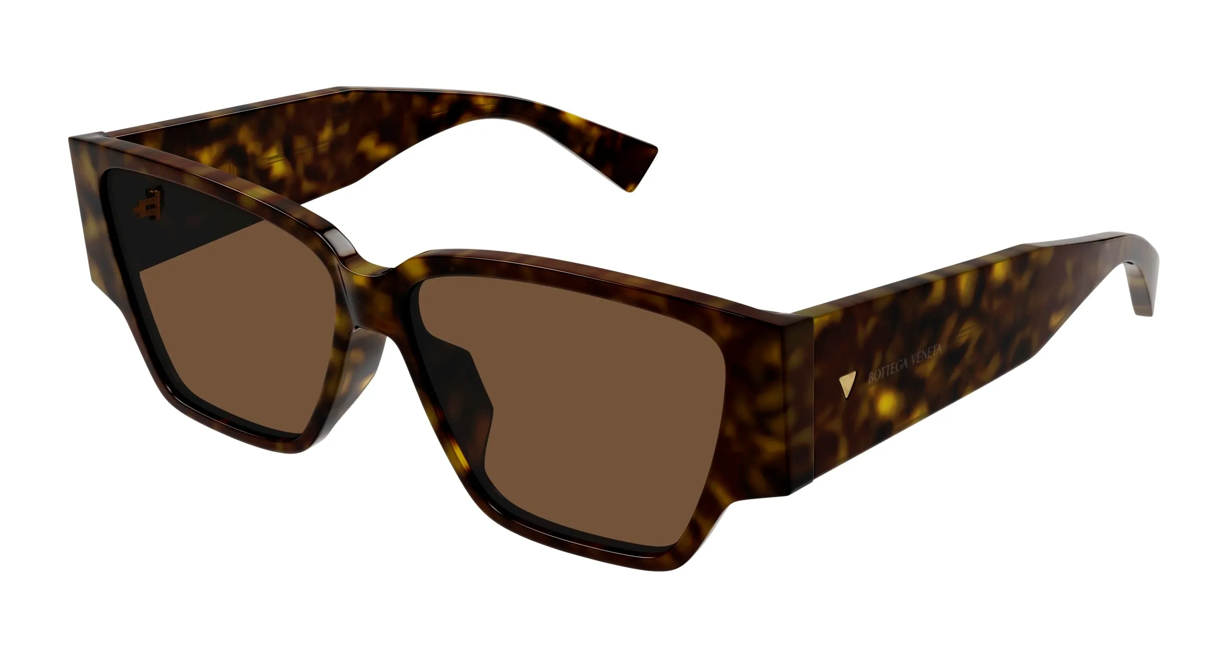 Bottega Veneta Donna BV1285S 002 Occhiali da sole Acetato Havana Marrone Squadrata - immagine 1