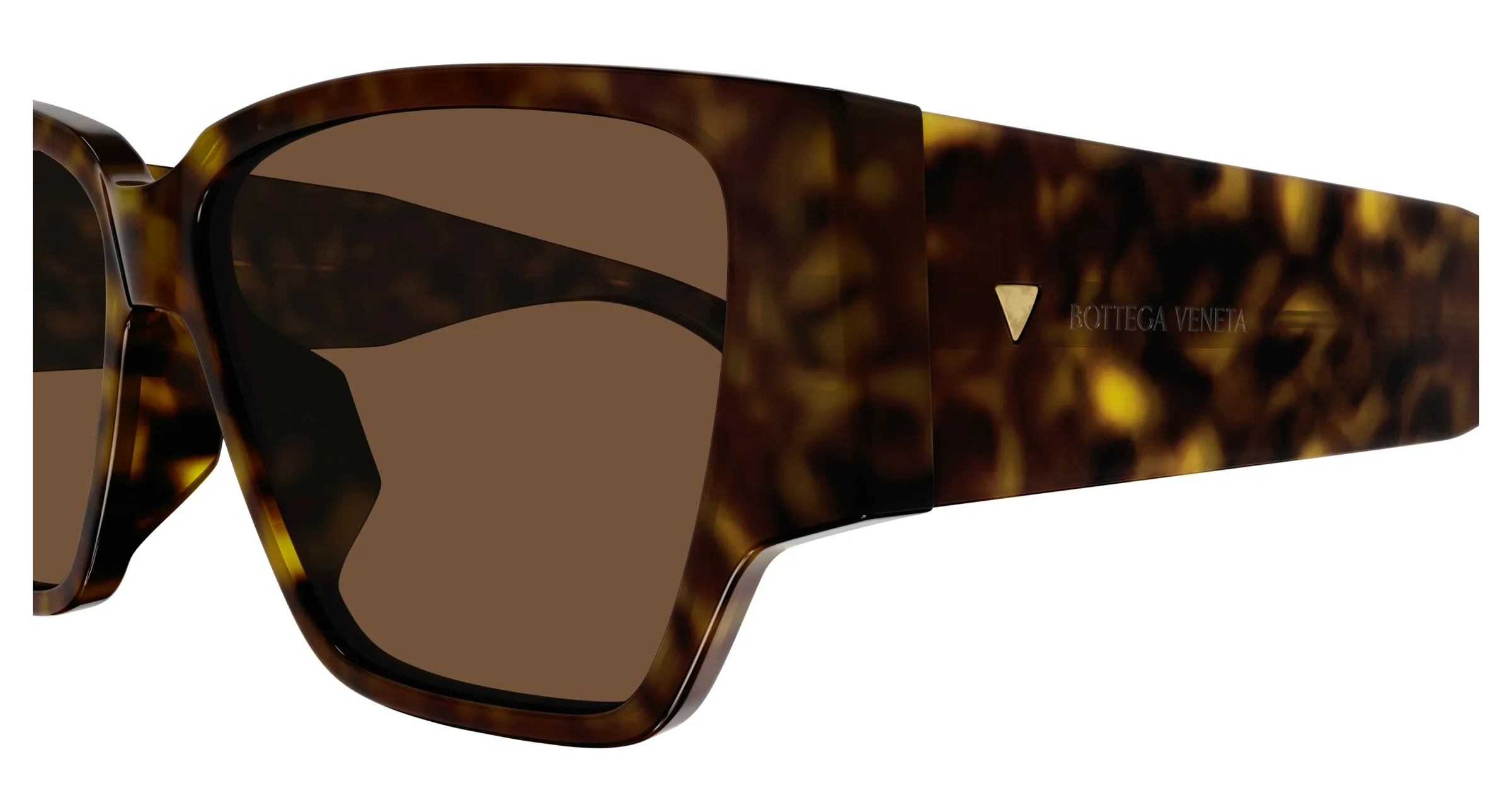 Bottega Veneta Donna BV1285S 002 Occhiali da sole Acetato Havana Marrone Squadrata - immagine 3
