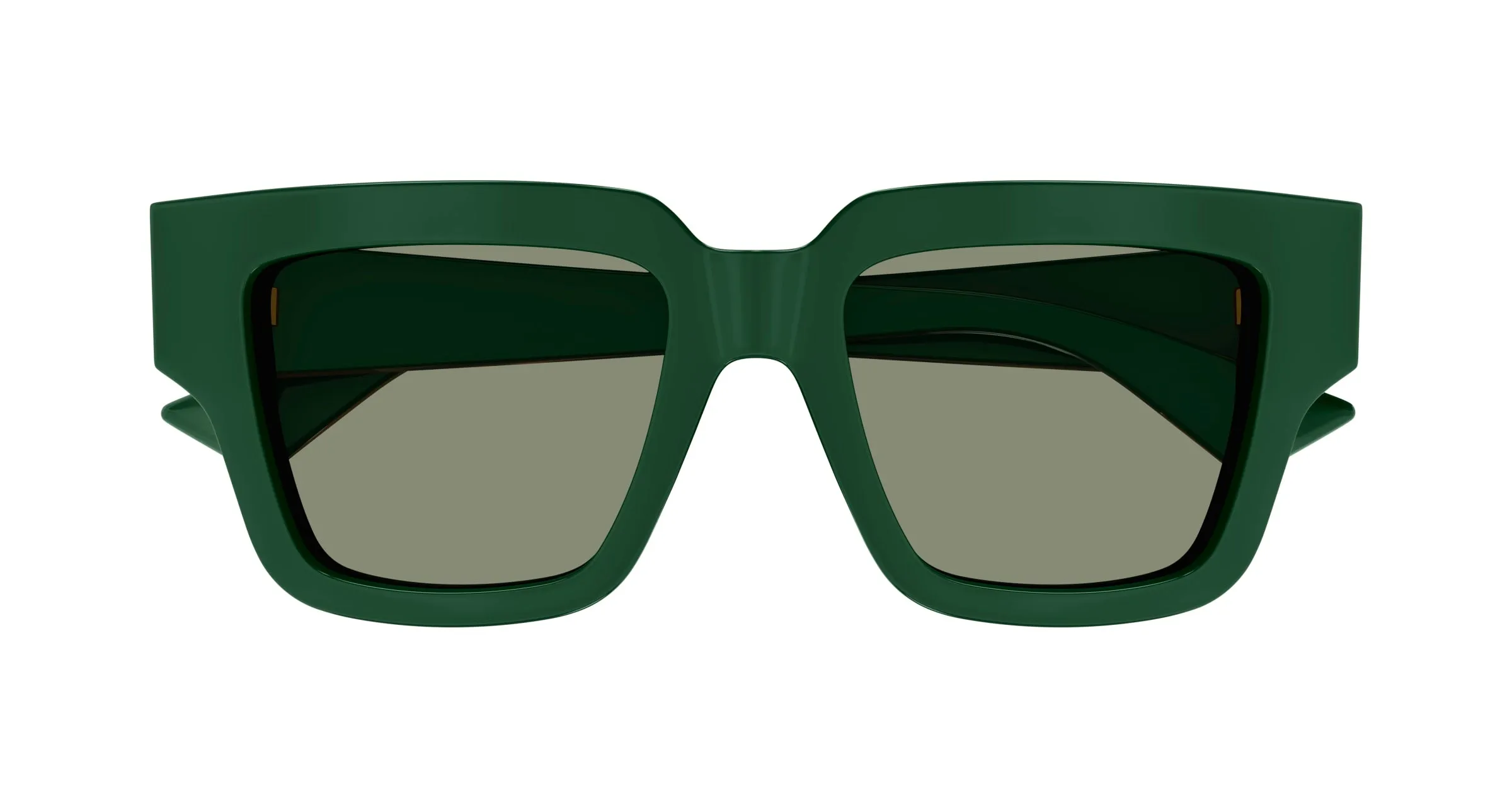 Bottega Veneta BV1276S 003 Occhiali da sole Acetato Verde Verde Squadrata - immagine 2
