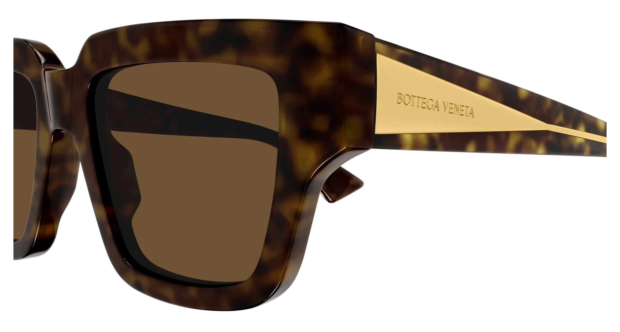 Bottega Veneta BV1276S 002 Occhiali da sole Acetato Havana Marrone Squadrata - immagine 3